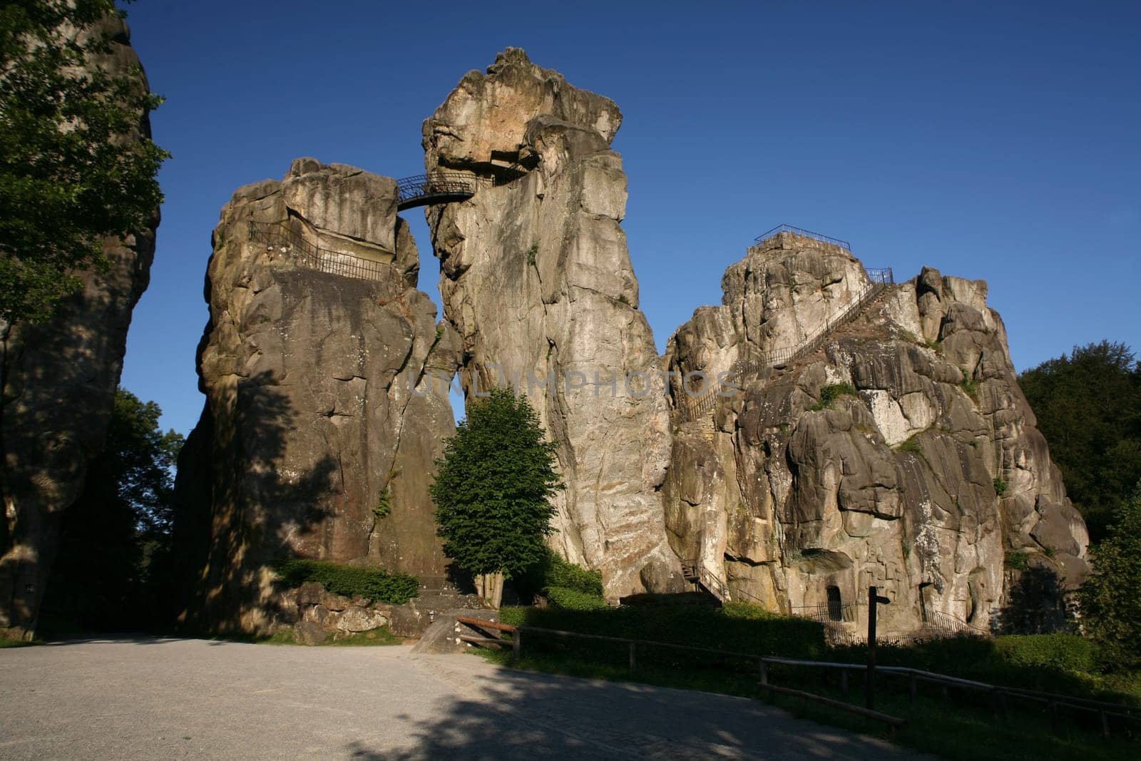 The imposing rocks of the Externsteine in Lipperland