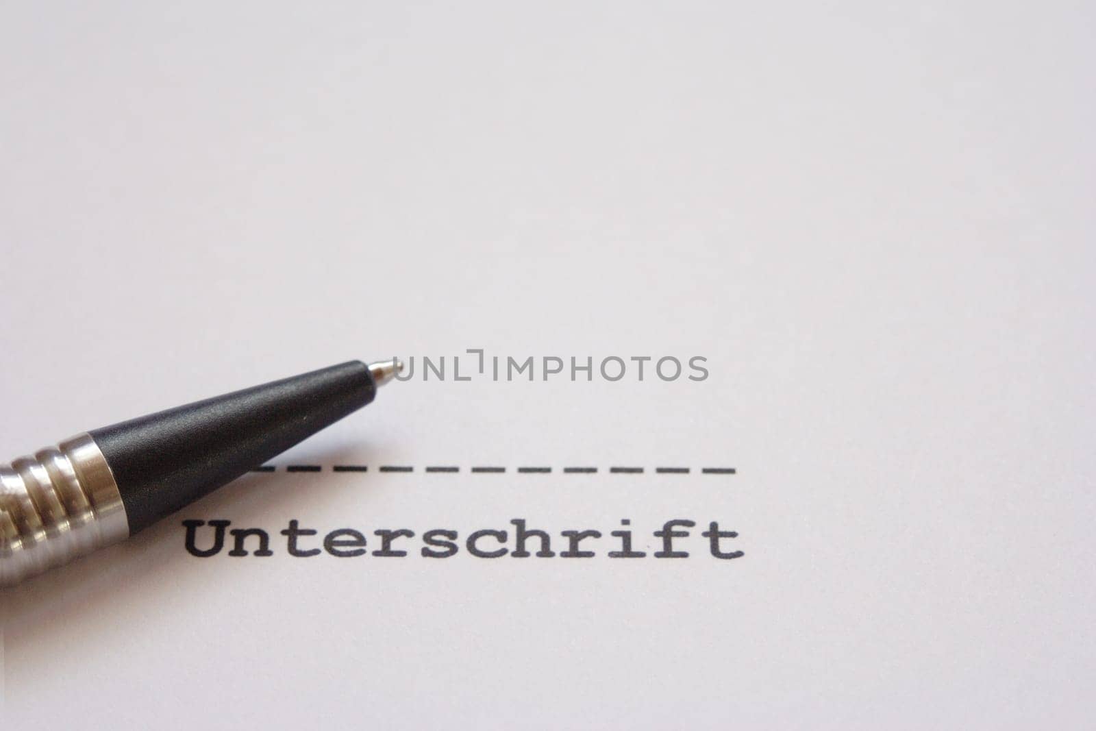 Signature of the contract