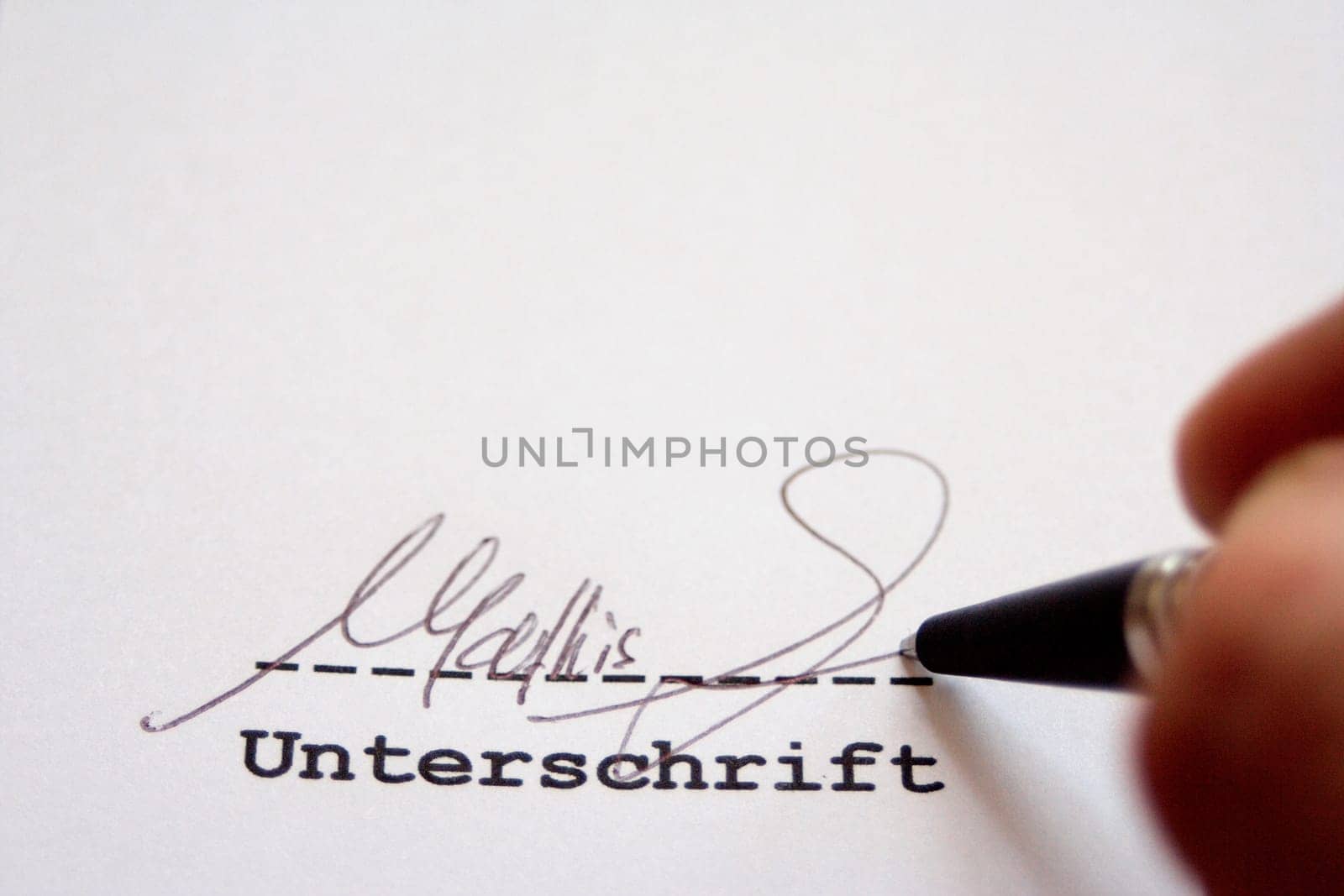 Fictitious signature