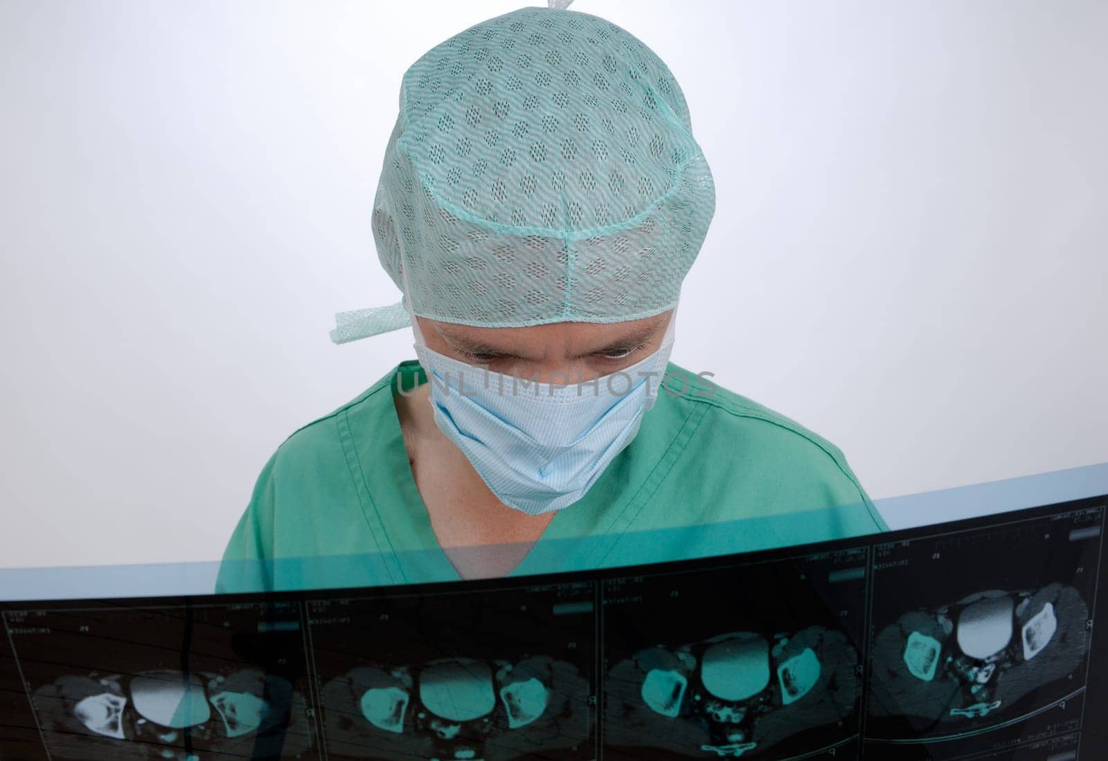 Doctor holds an X-ray