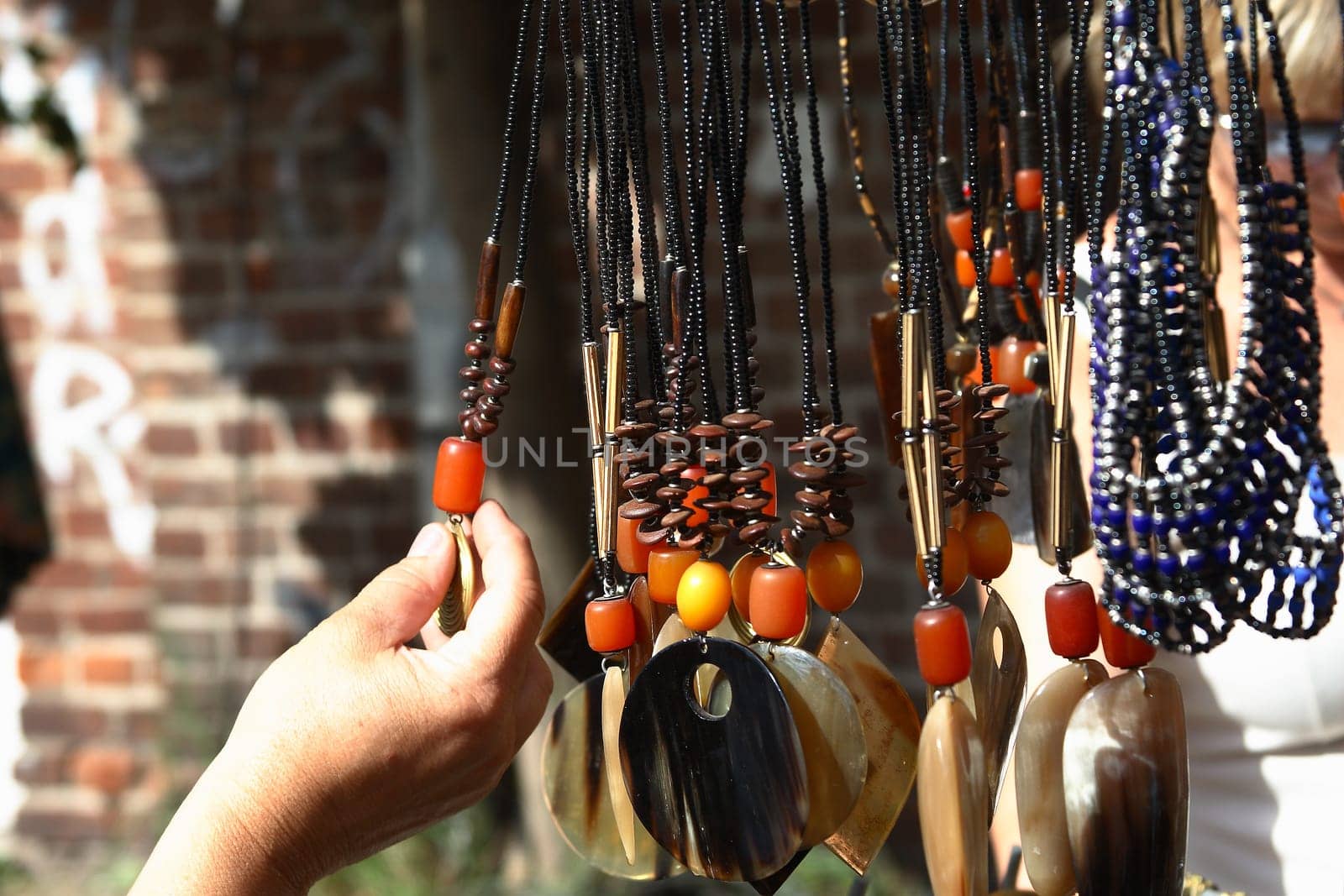 Reaching for jewelry