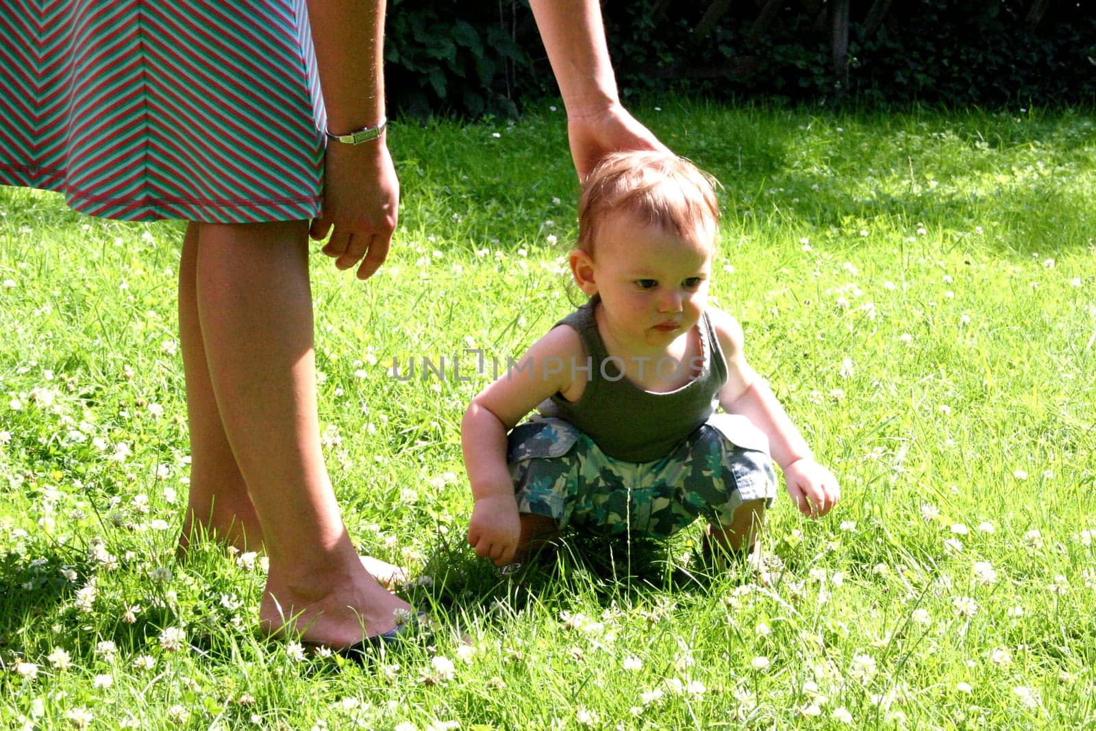And then he got up and took the first steps...!!
