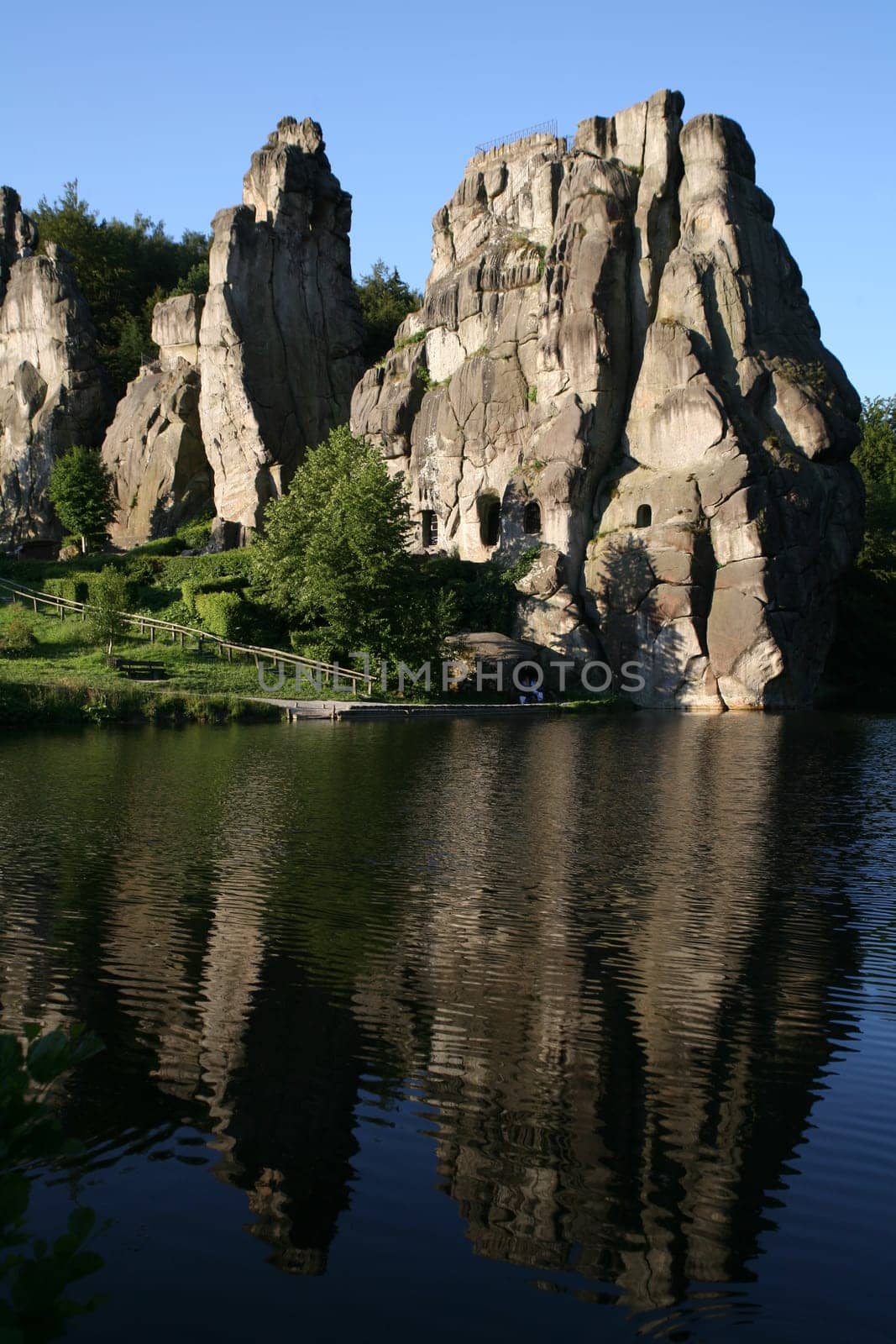 The imposing rocks of the Externsteine in Lipperland