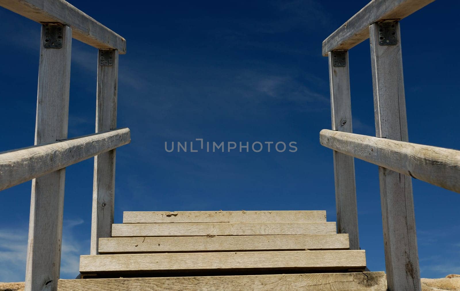 Stairs on the island of Neuwerk,Germany