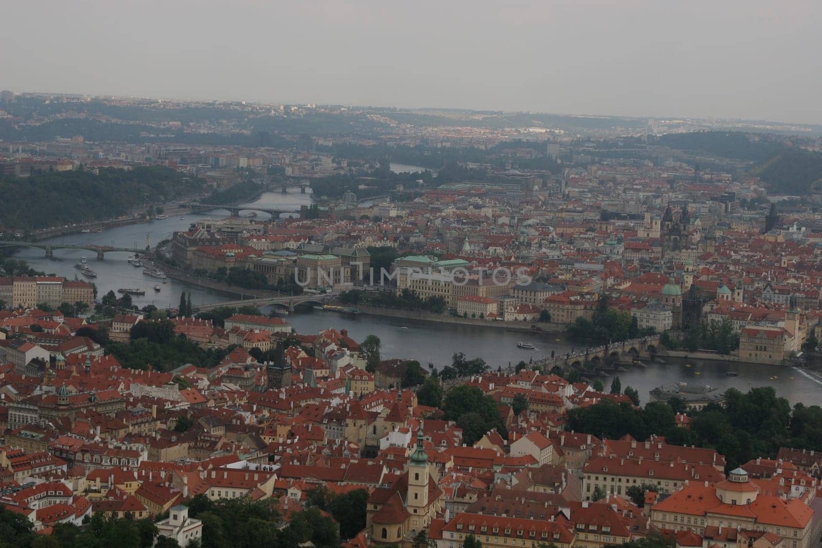 The picture was taken of the "Eiffel Tower"". It is 63.6m high,was built in 1891,has 299 steps and is made of iron,it stands on the Petrin - a hill from which you can overlook the whole of Prague - see picture  -) the Petrin itself lies a total of 327 over"