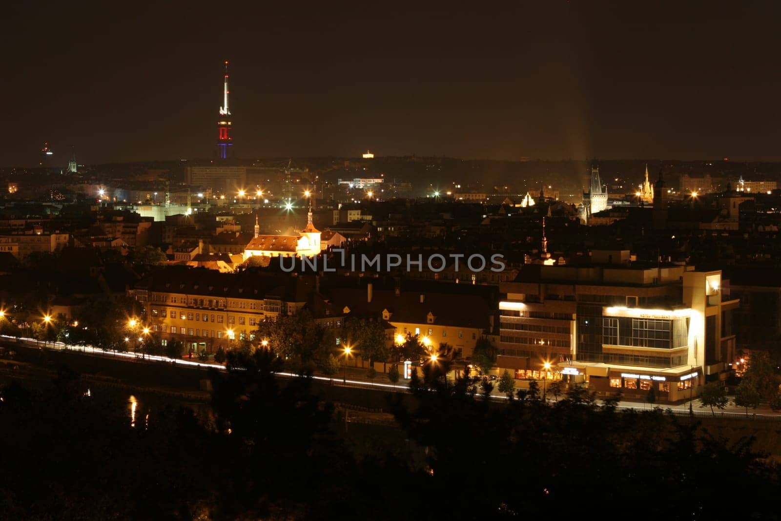 Prague at night