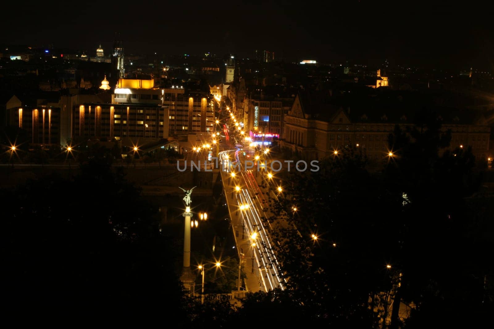 Prague at night