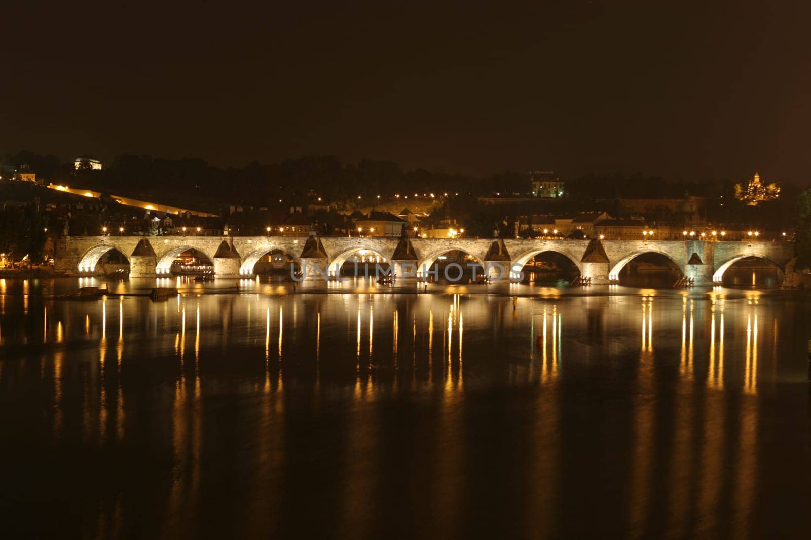 Charles Bridge at night