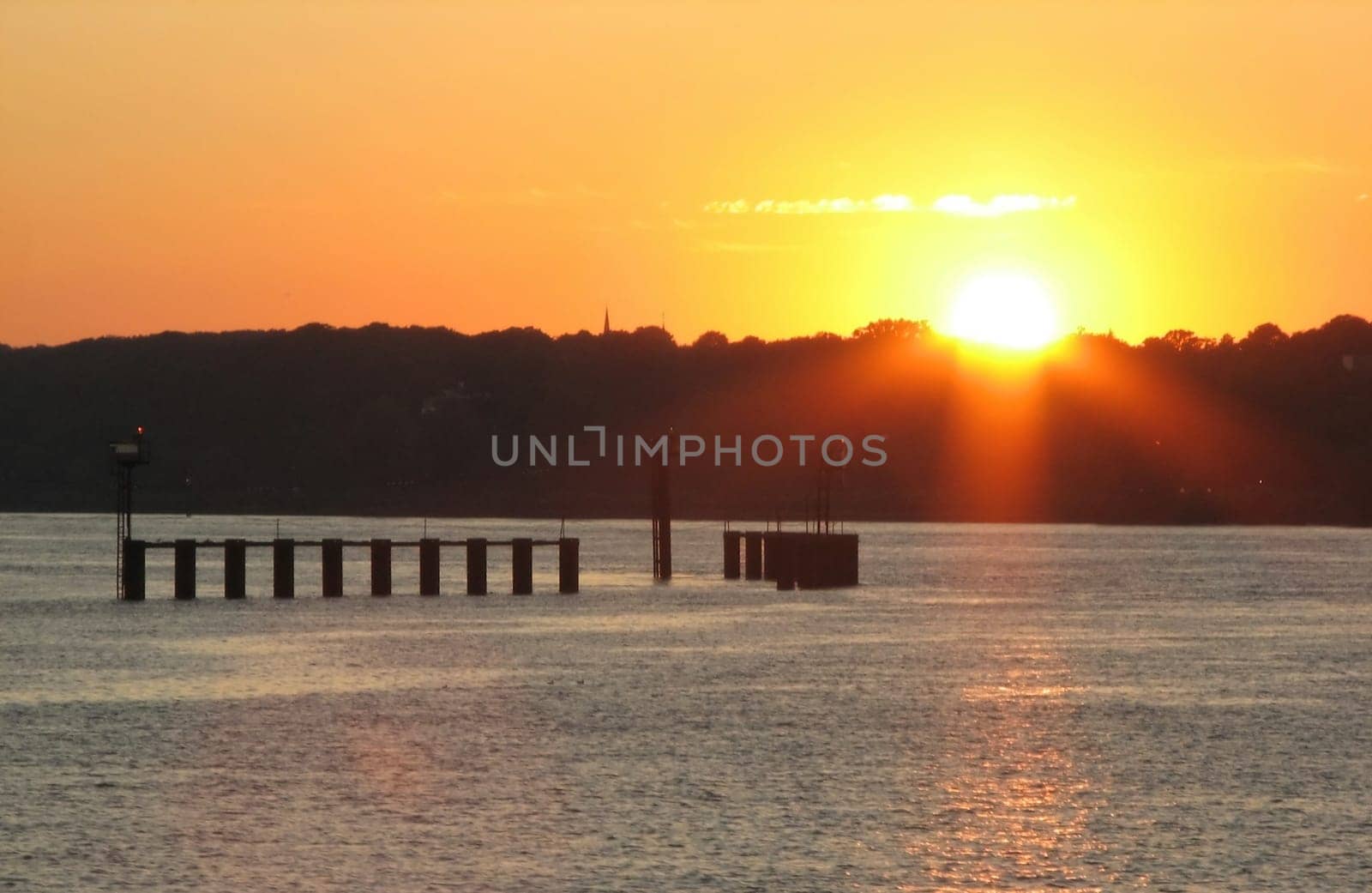 Sunset on the Elbe