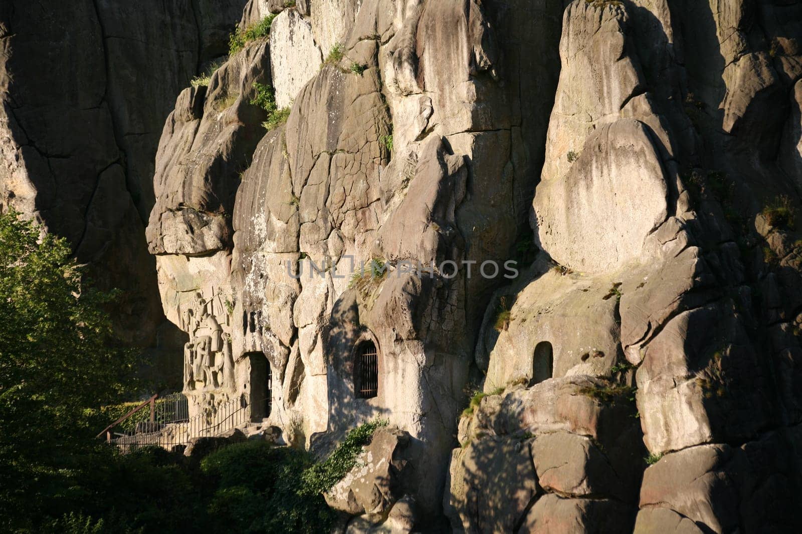 The imposing rocks of the Externsteine in Lipperland