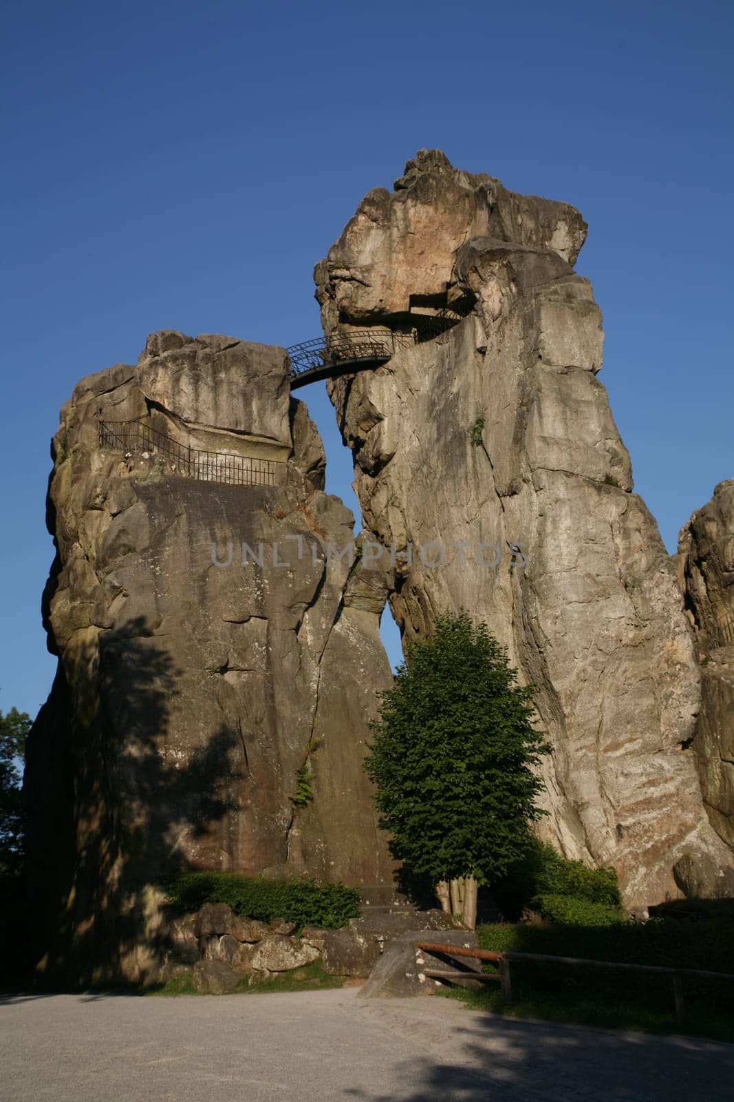 The imposing rocks of the Externsteine in Lipperland