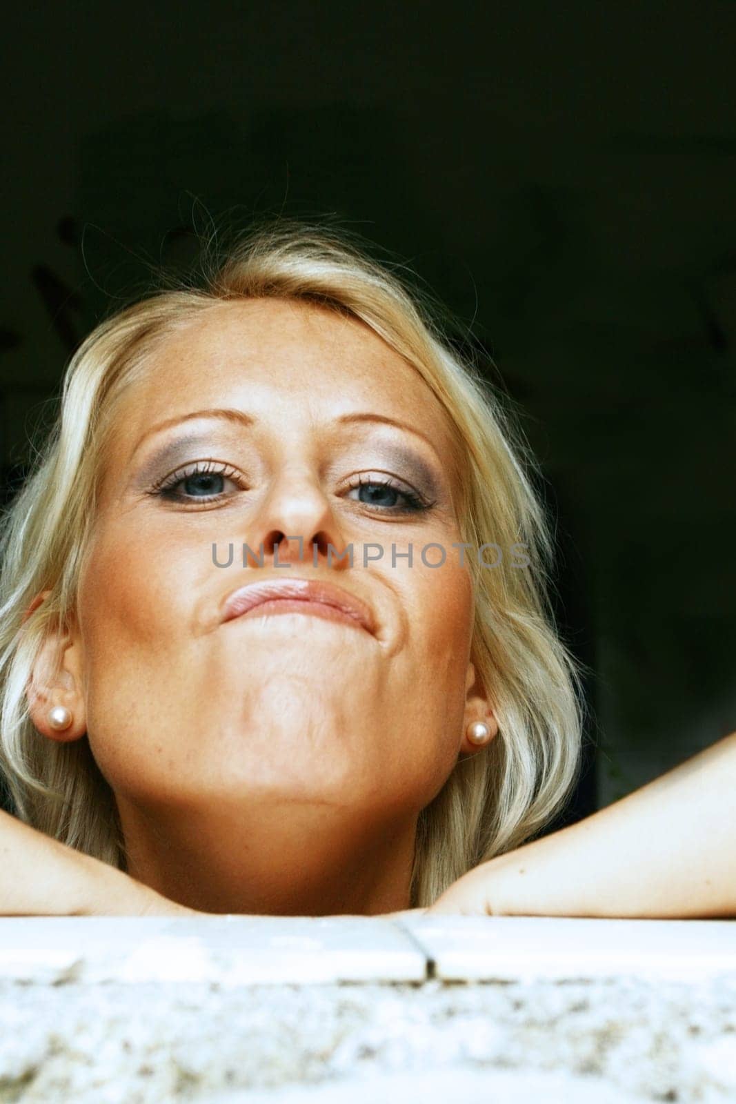 Woman with expression
