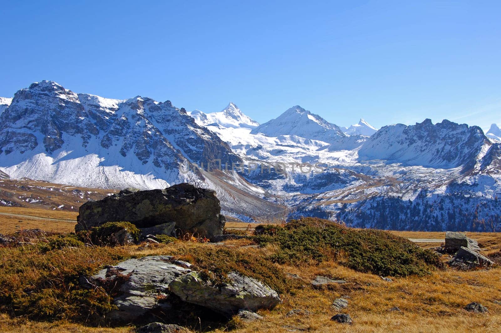 Alpine landscape Valais Switzerland
