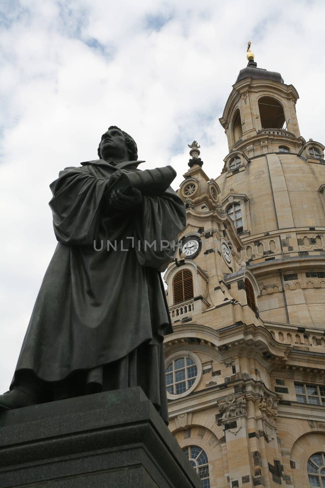Martin Luther monument in front of the Frauenkirche in Dresden