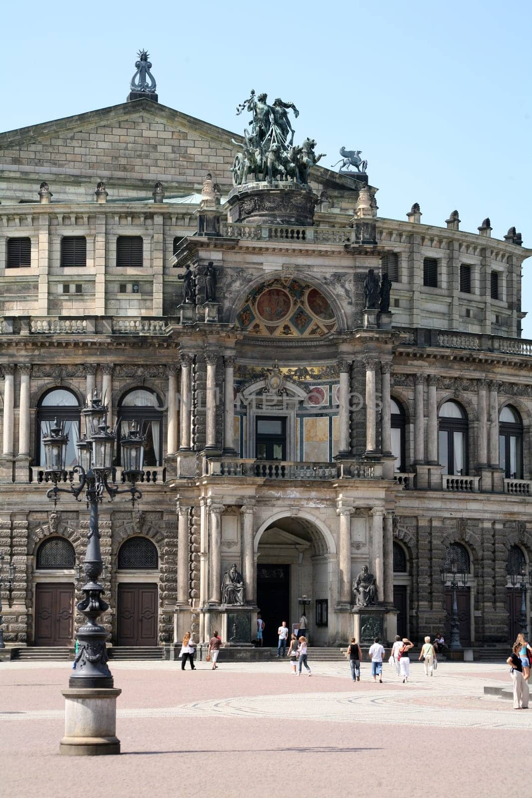 Façade of the Semperoper in Dresden