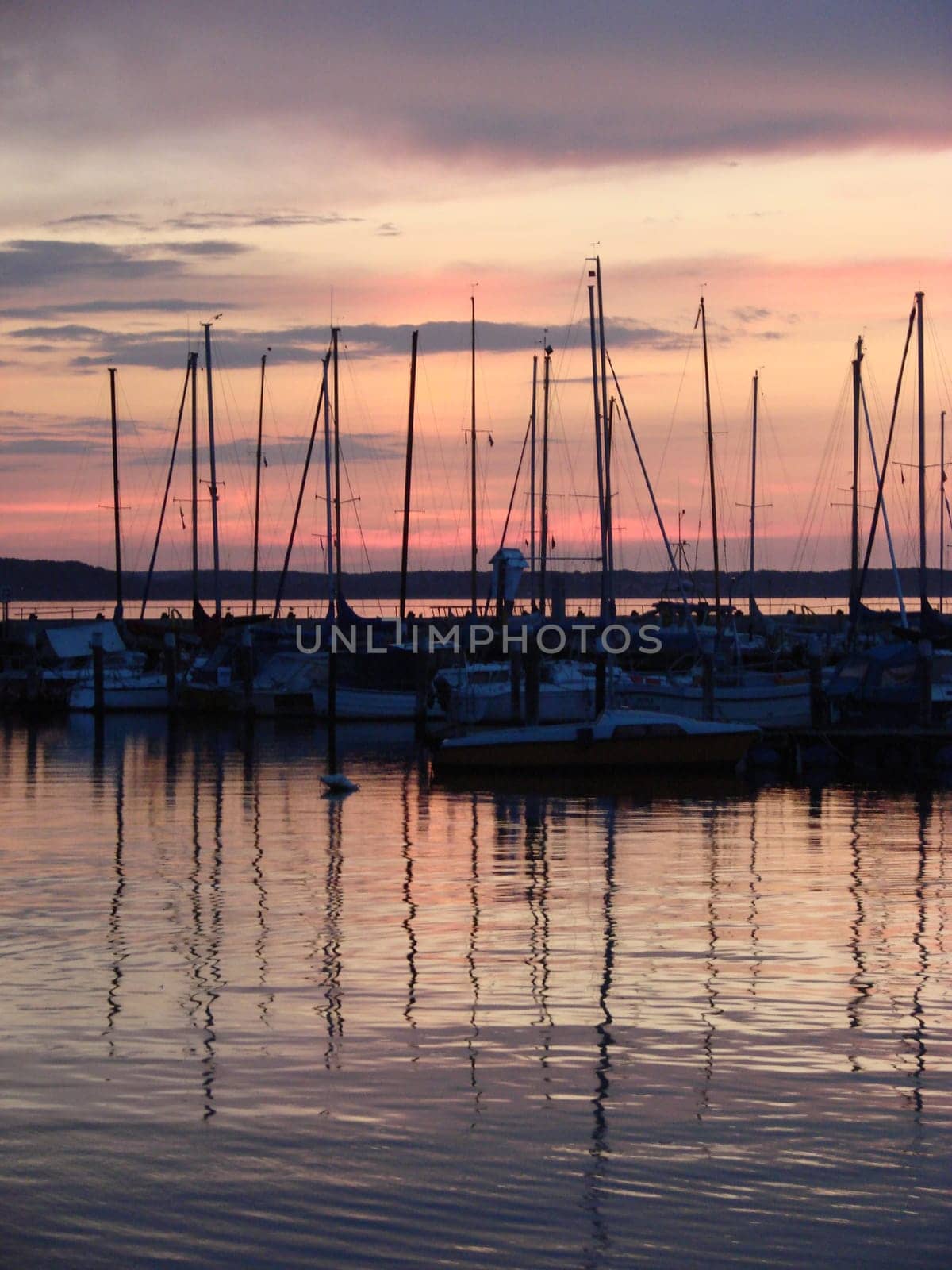 Boats in the sunset