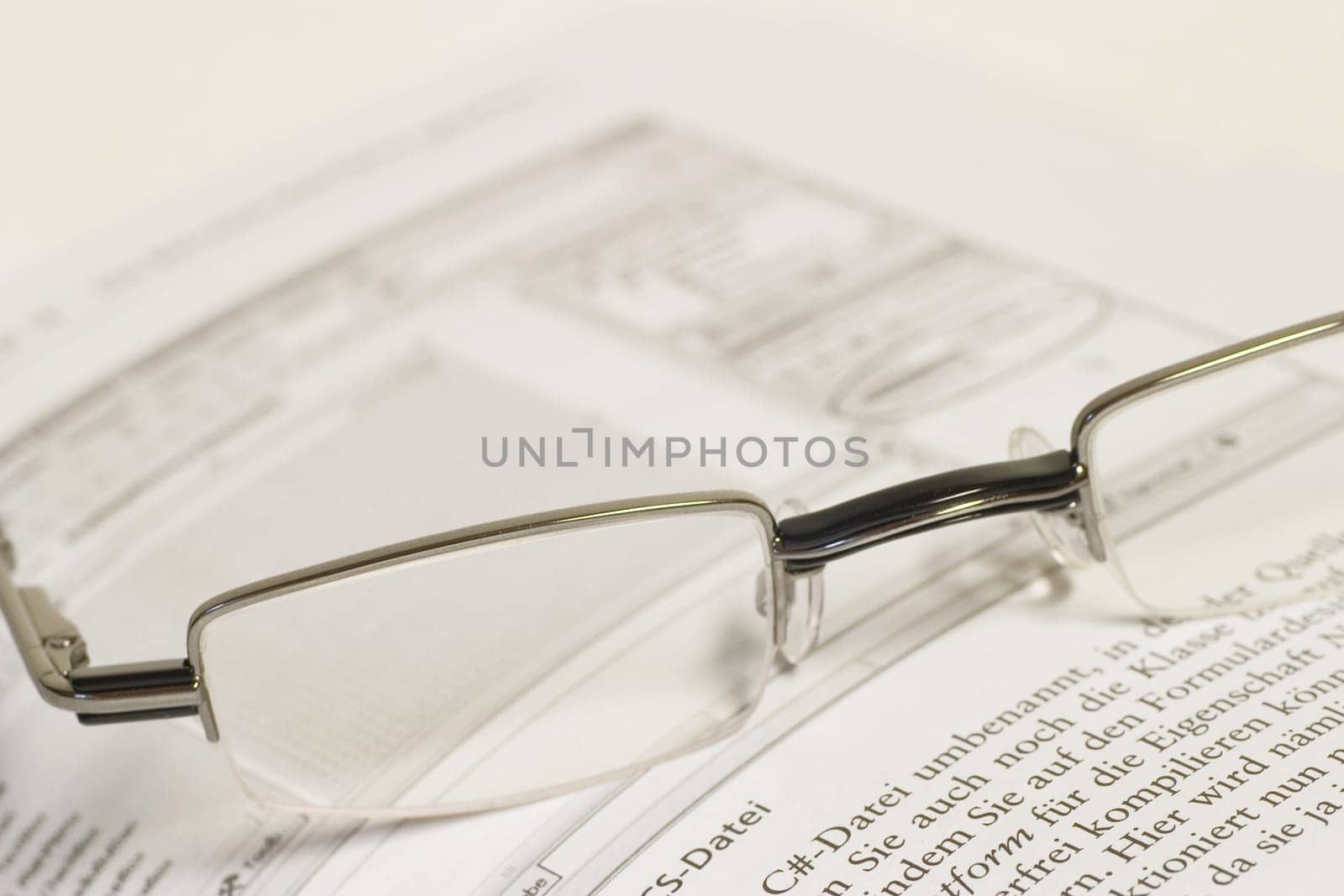 Book with glasses