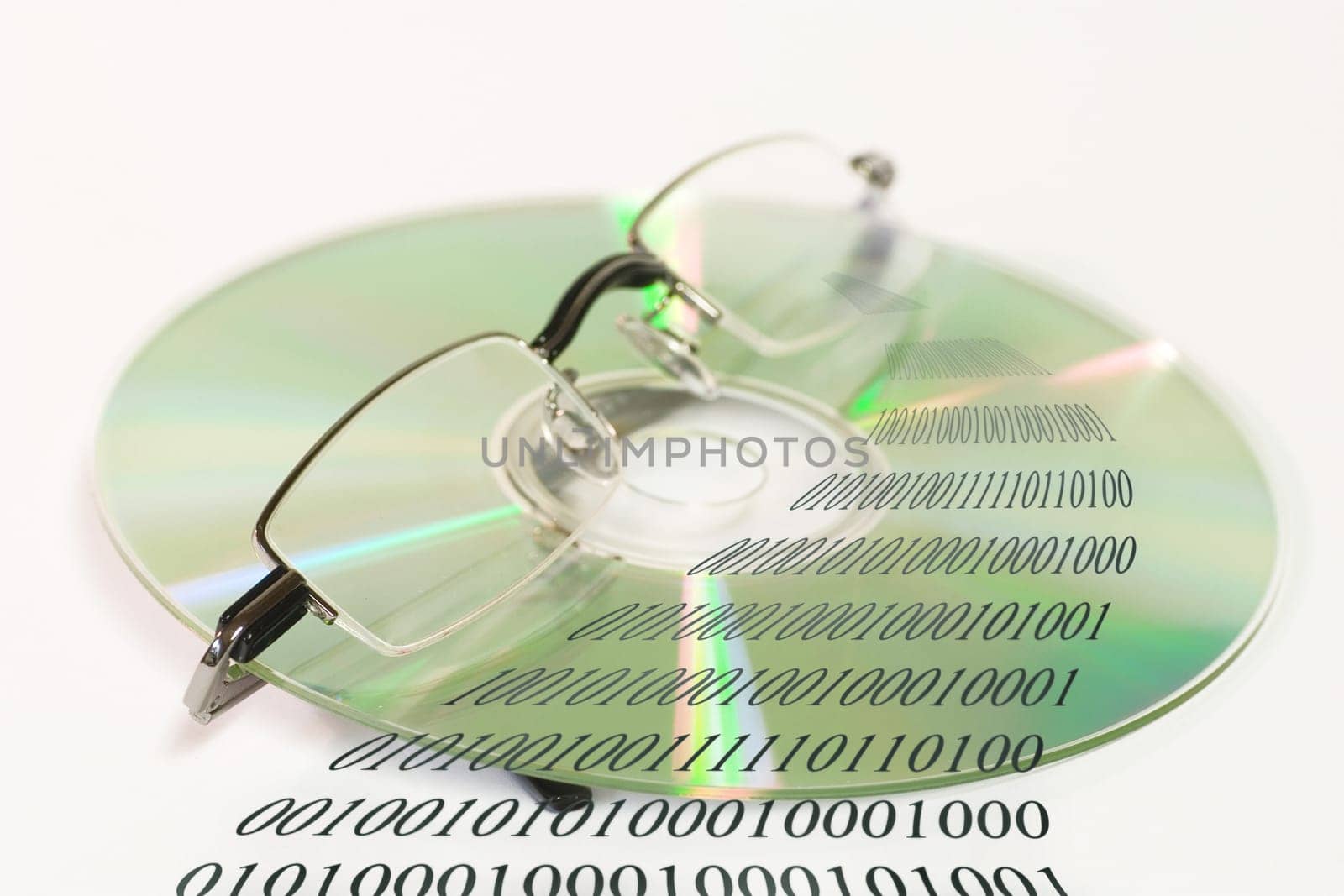 CD/DVD with glasses