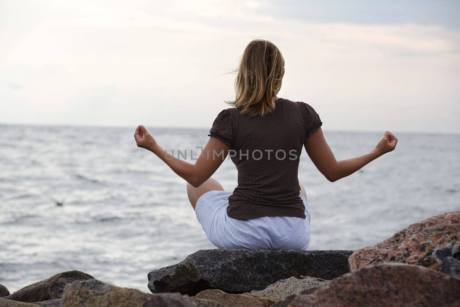 Woman meditating