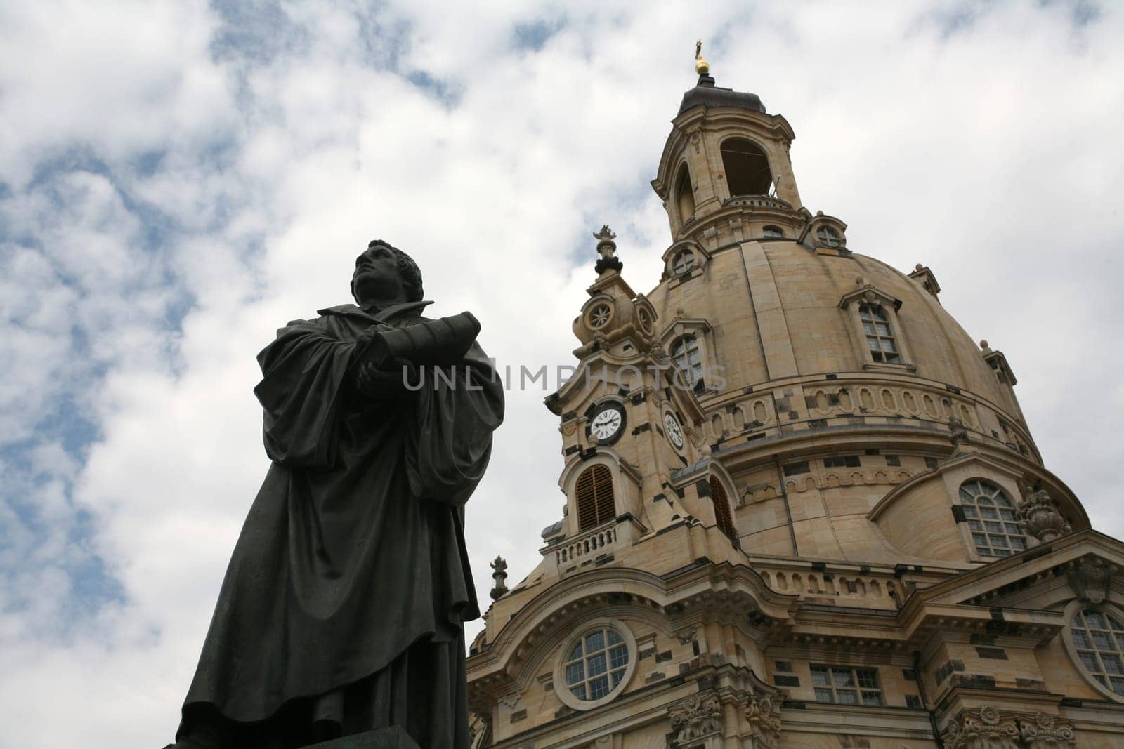 Martin Luther monument in front of the Frauenkirche in Dresden