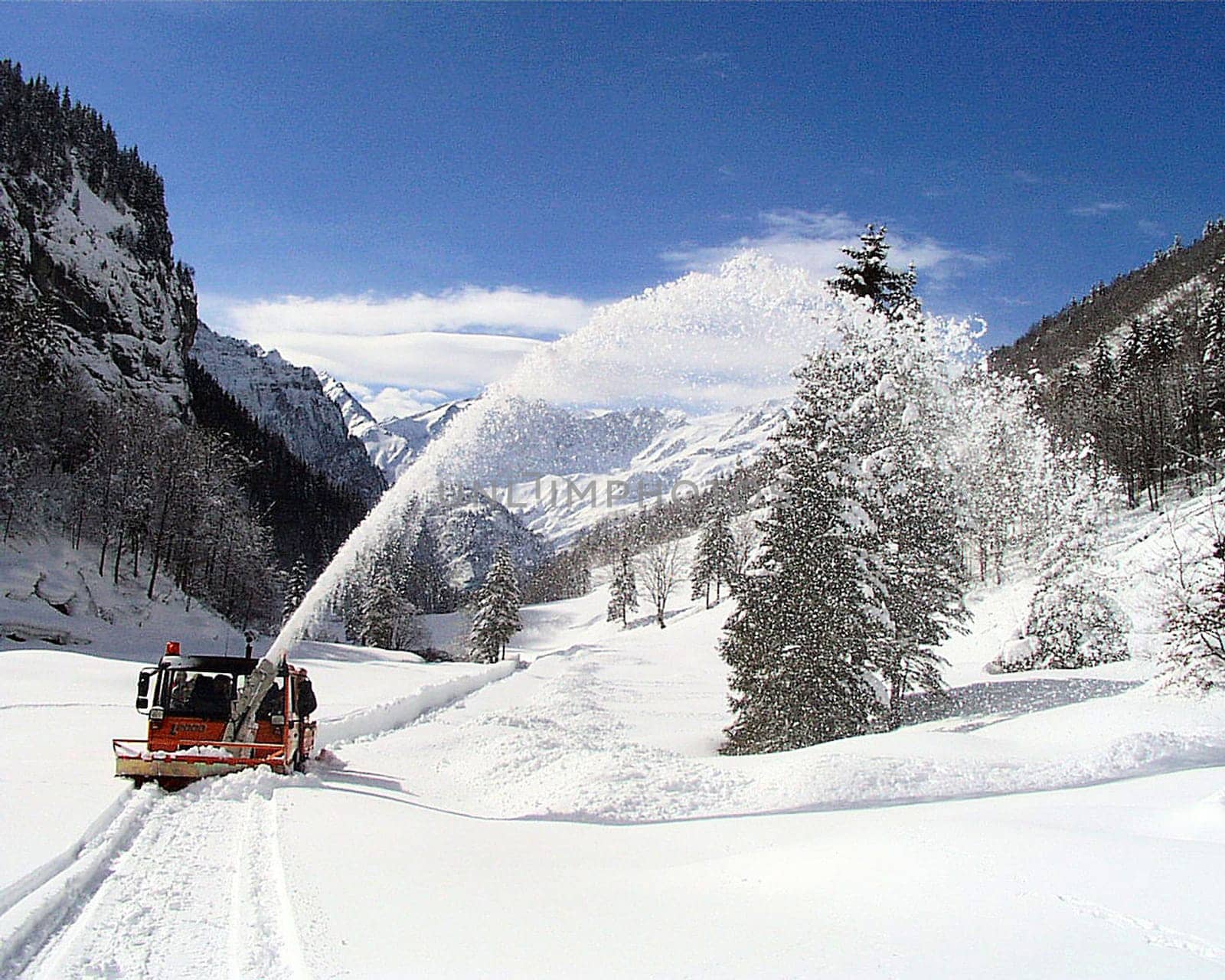 Snow removal Engstlenalp