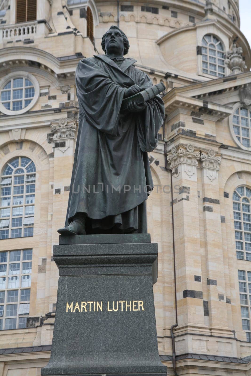 Martin Luther monument in front of the Frauenkirche in Dresden