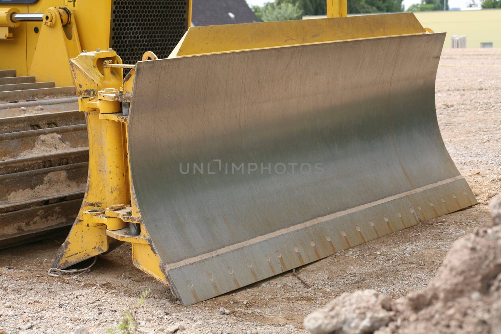 Tracked vehicle on a construction site