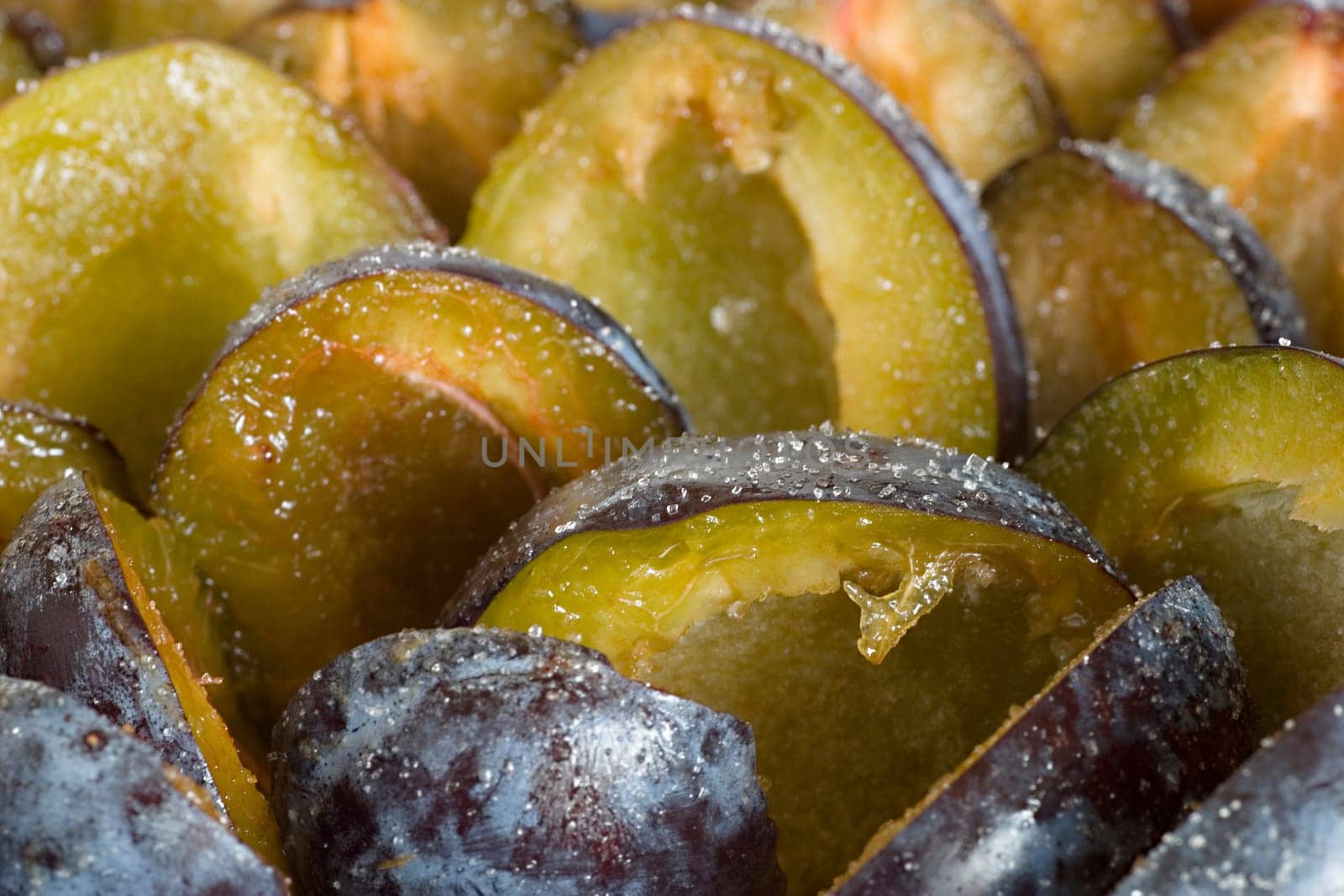 Plum cake made from fresh plums