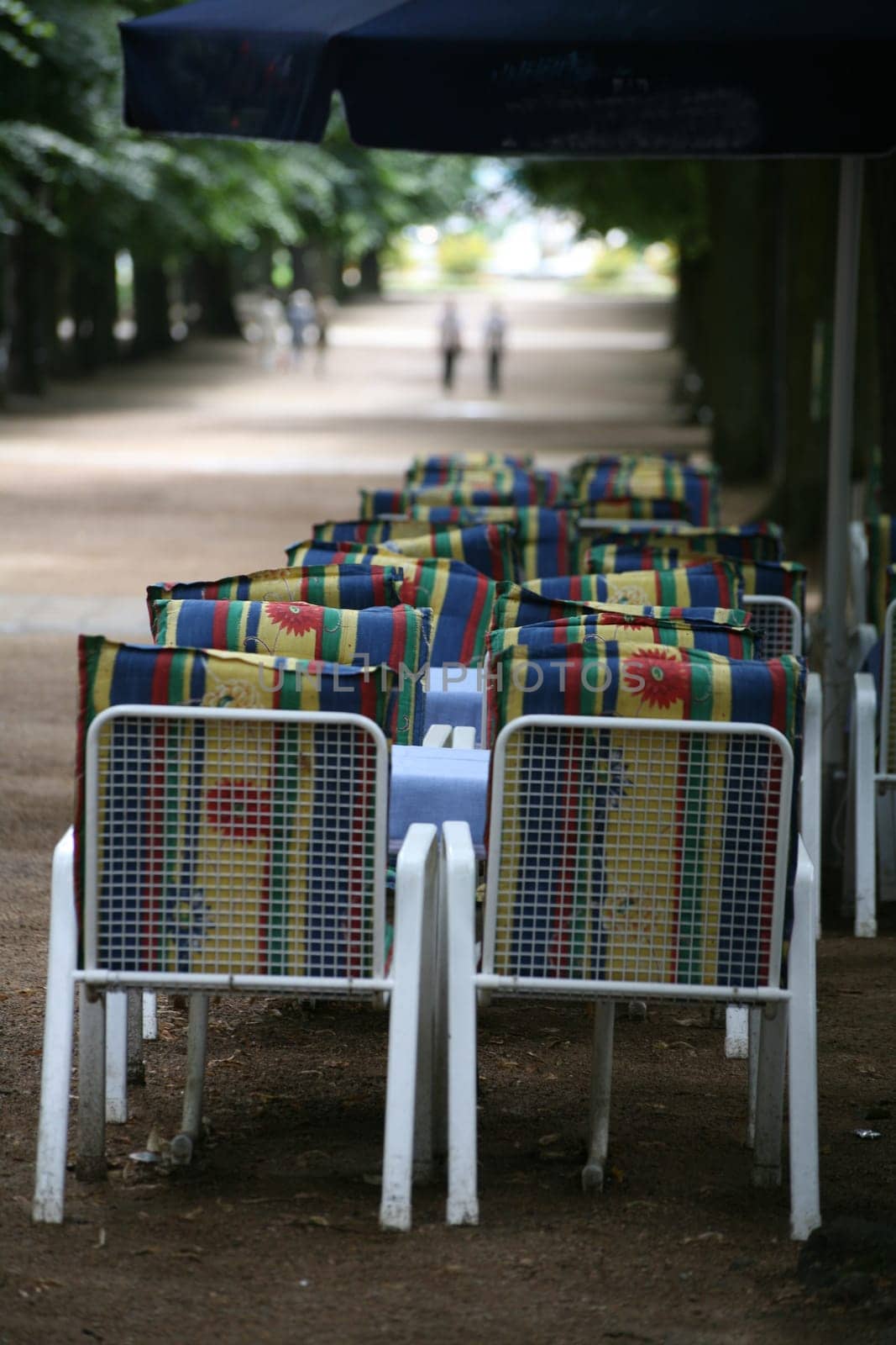 Seats in a street café