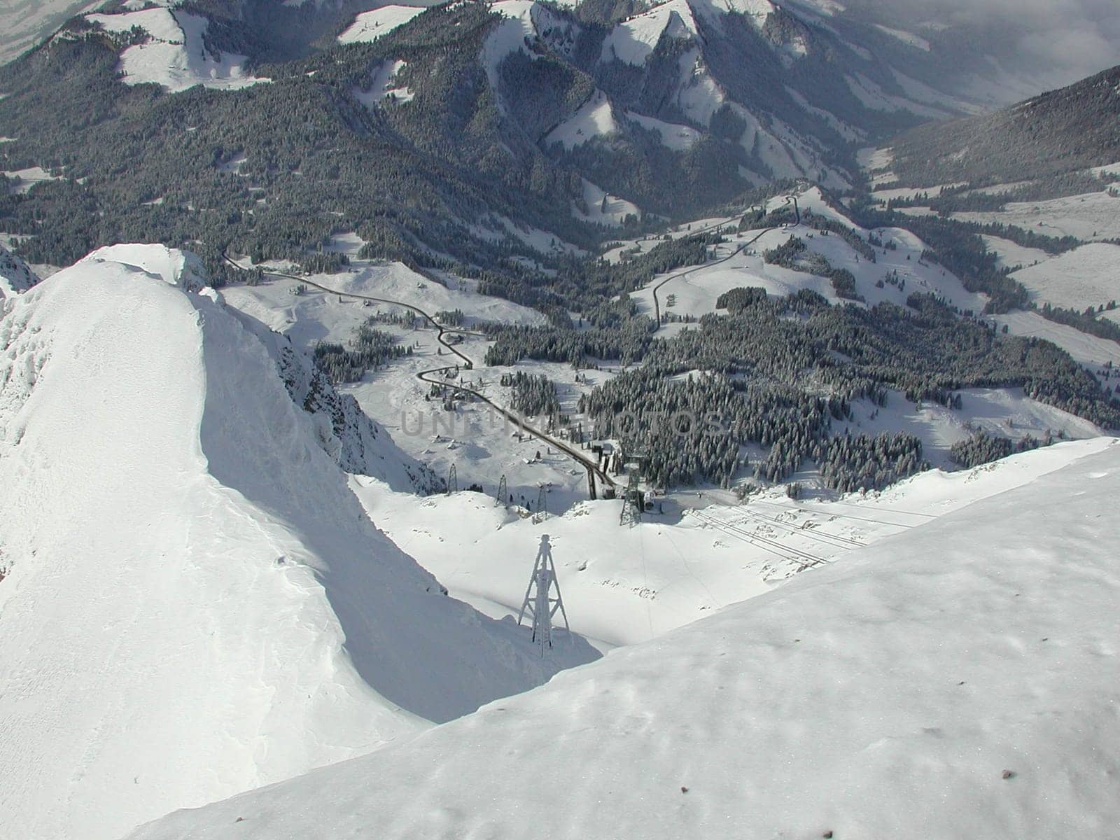 View down to the Schwägalp