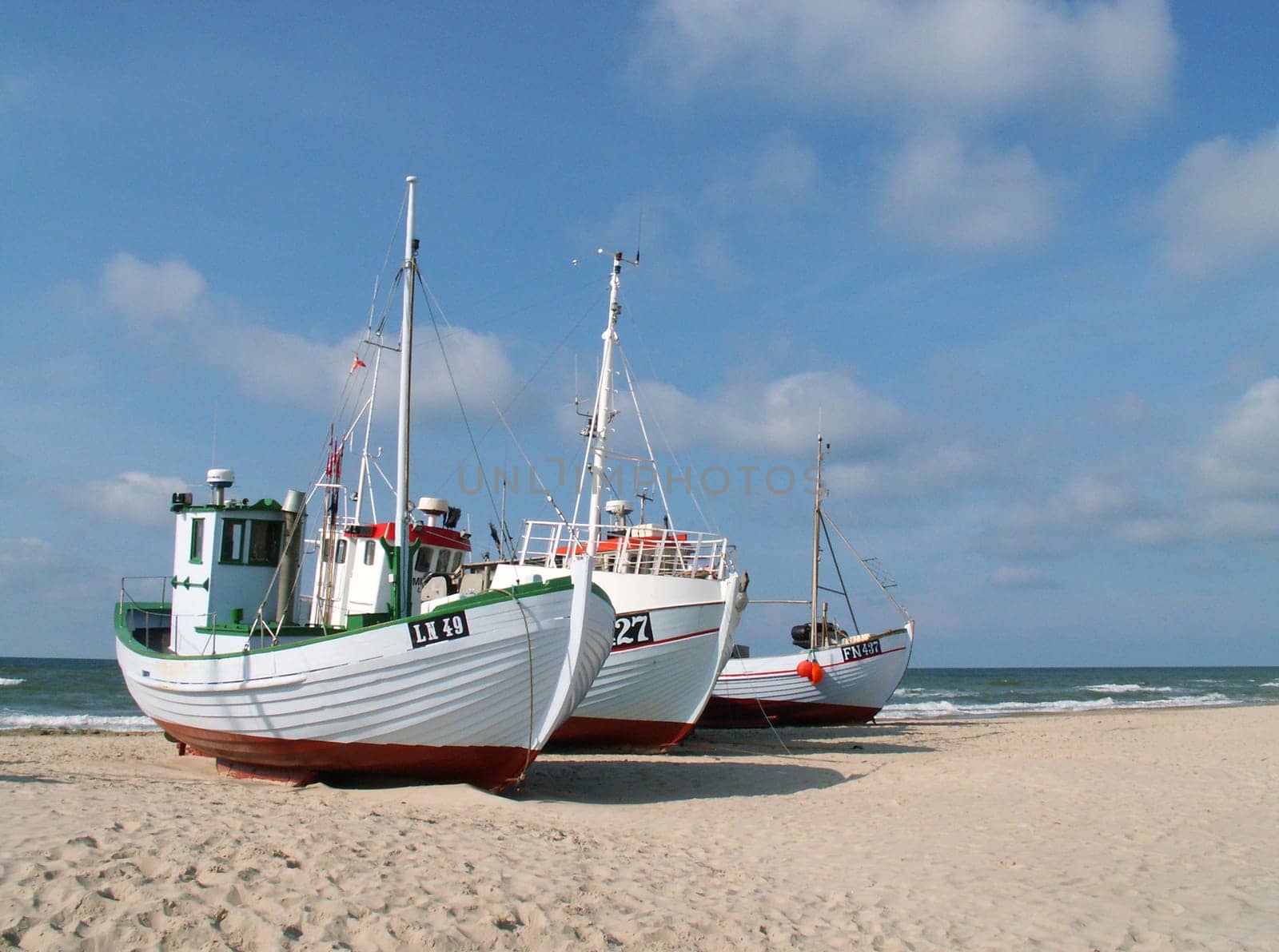 Fishing boats on the beach