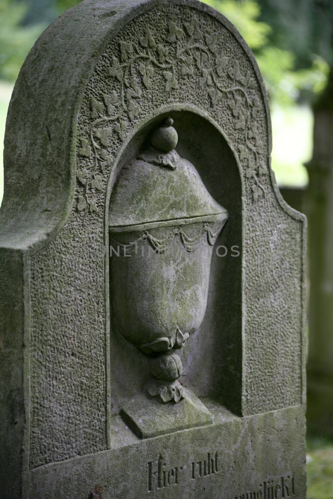 Gravestones in an old Jewish cemetery
