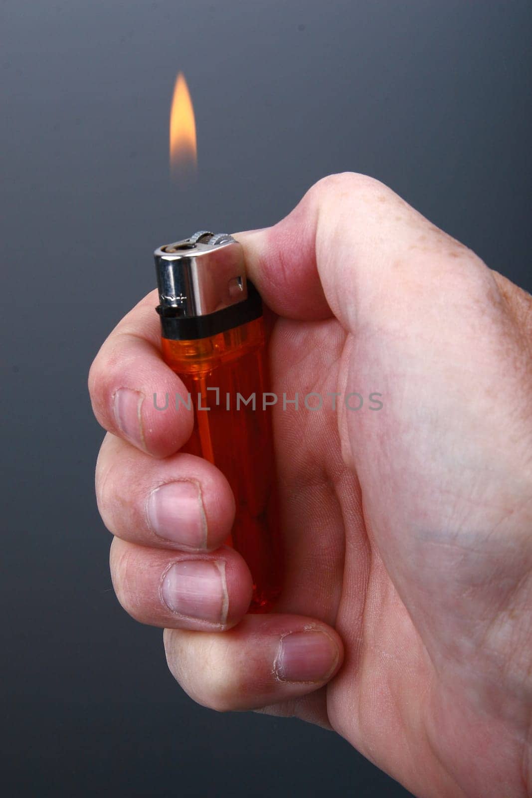 Disposable lighter in my hand