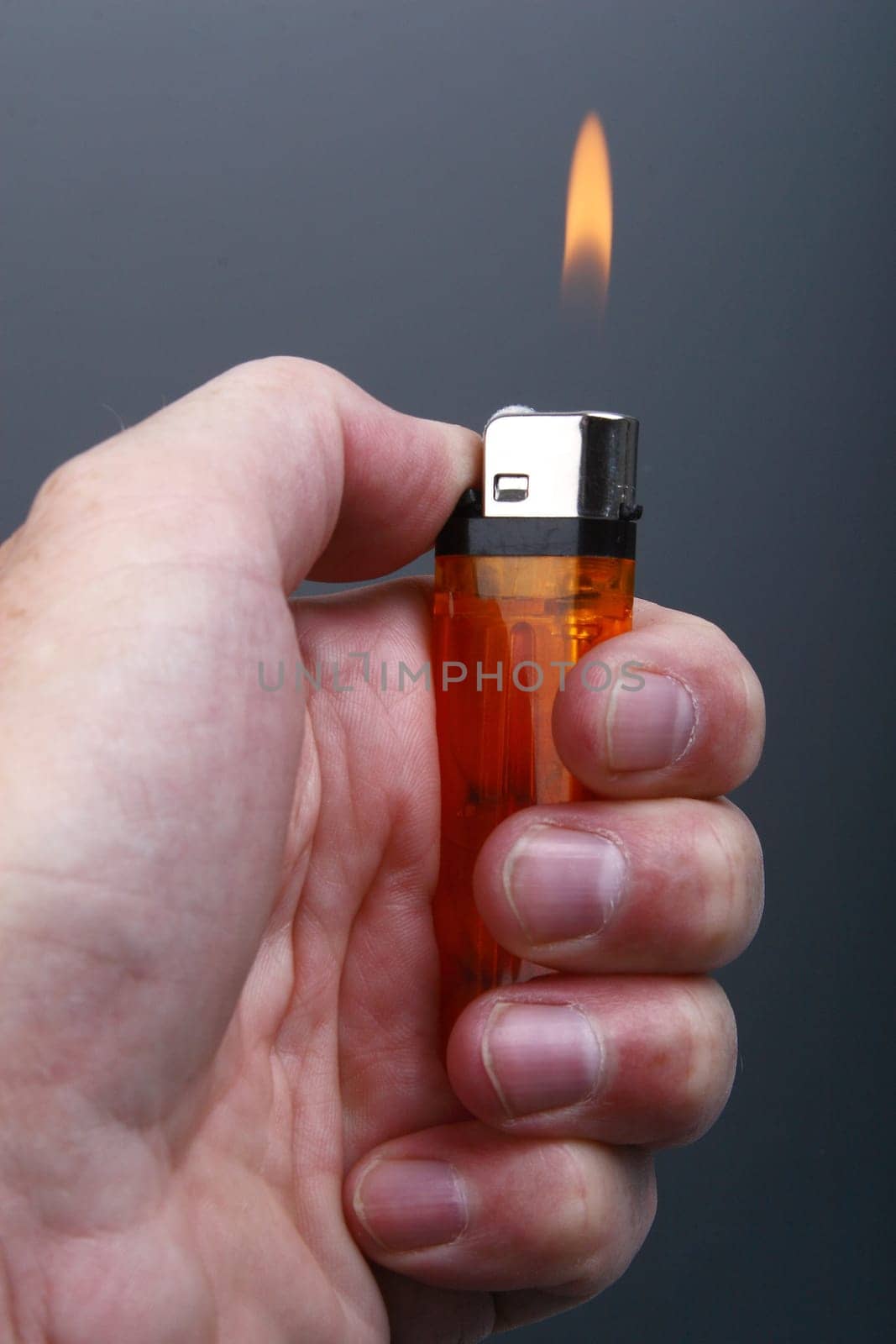Disposable lighter in my hand