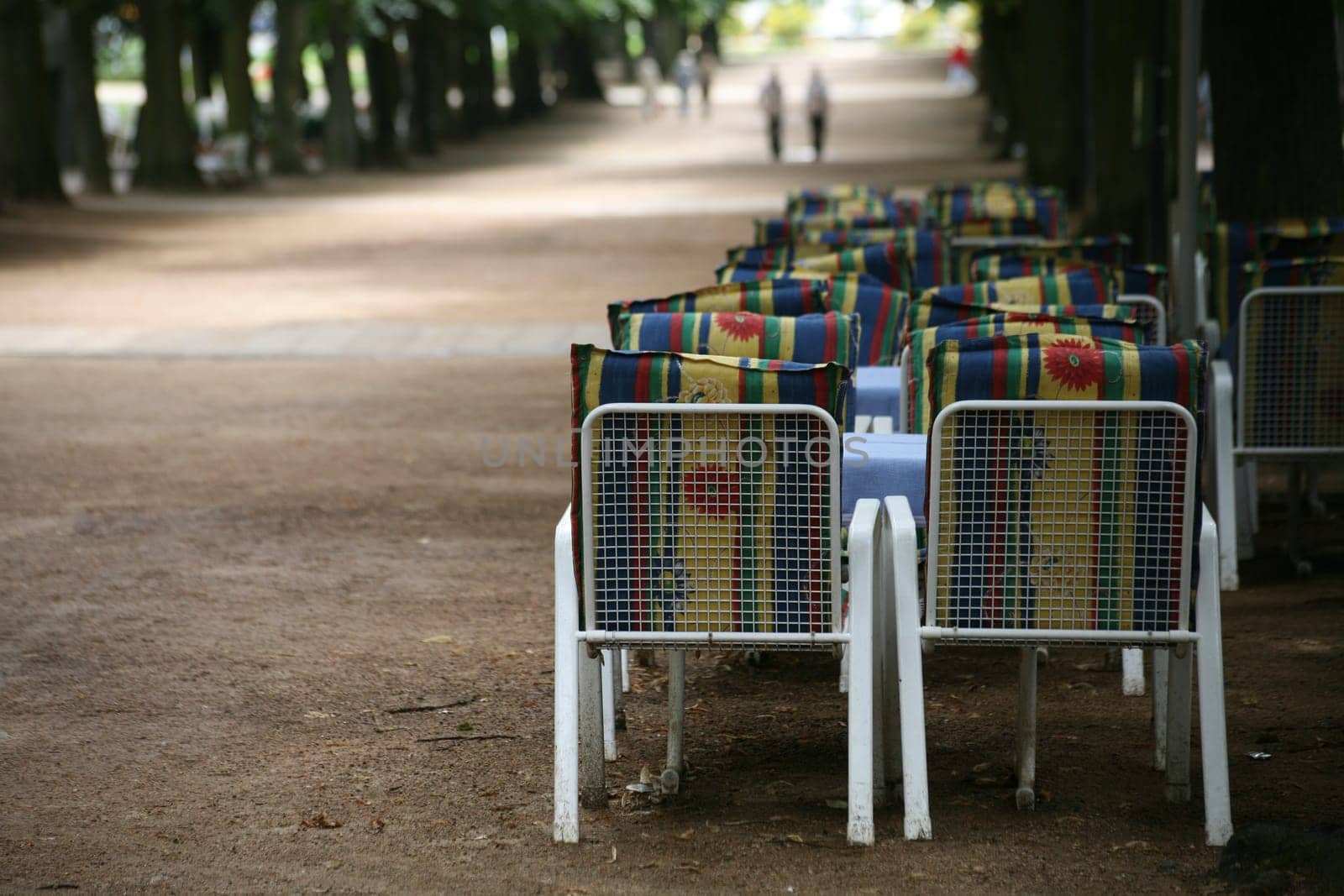 Seats in a street café