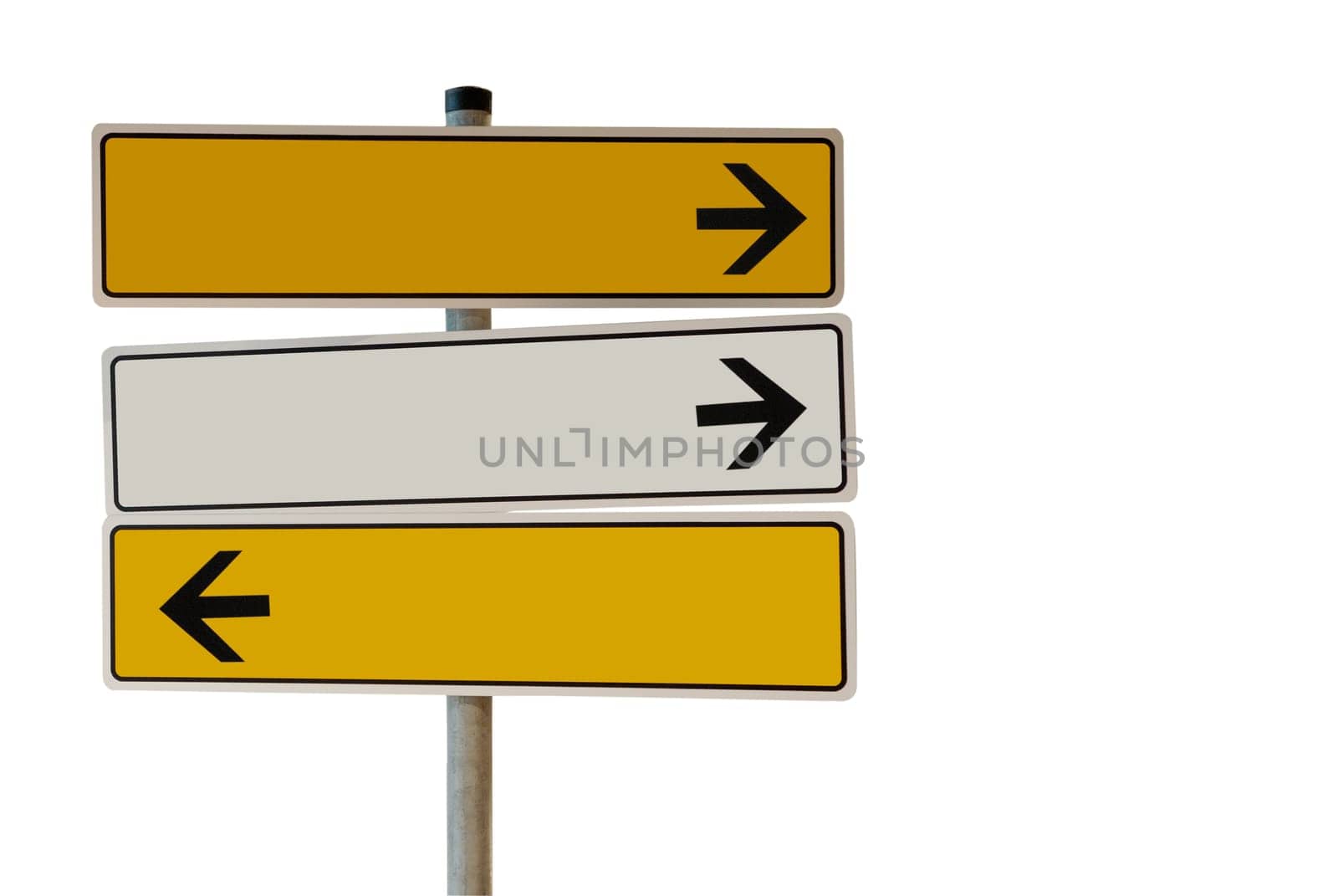 Insulated sign with free space for text