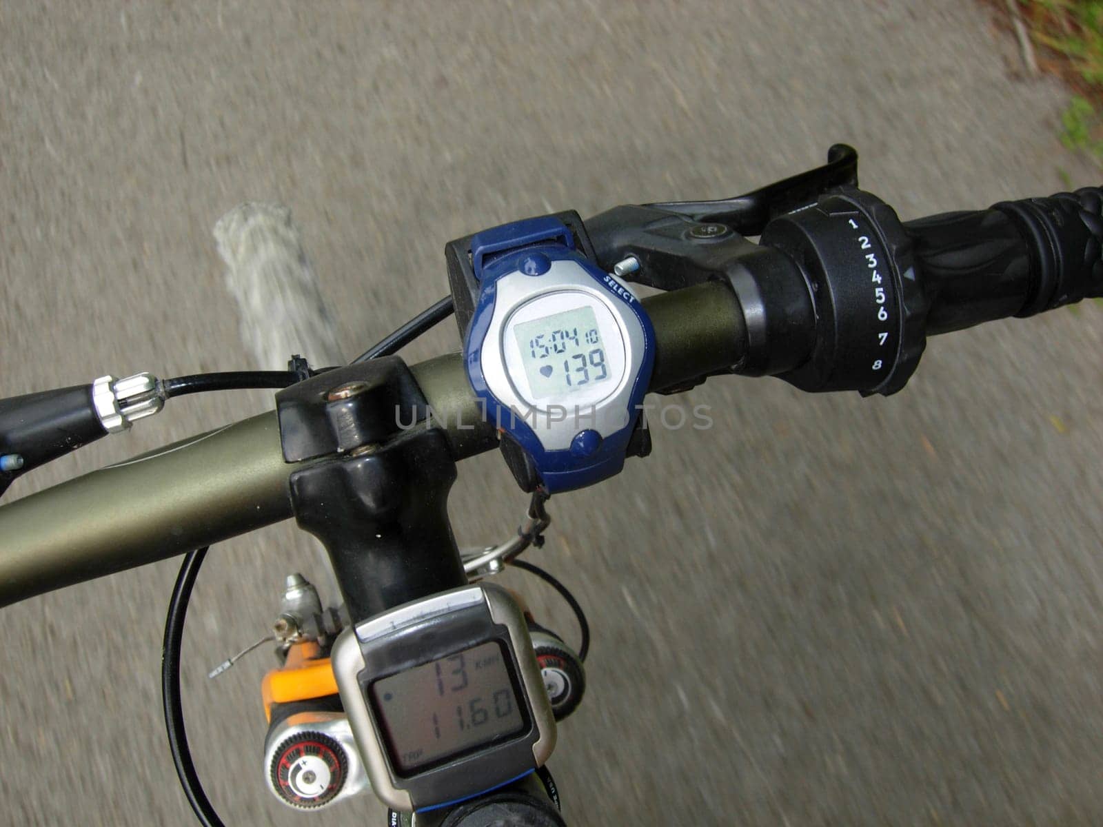 Underway with a mountain bike