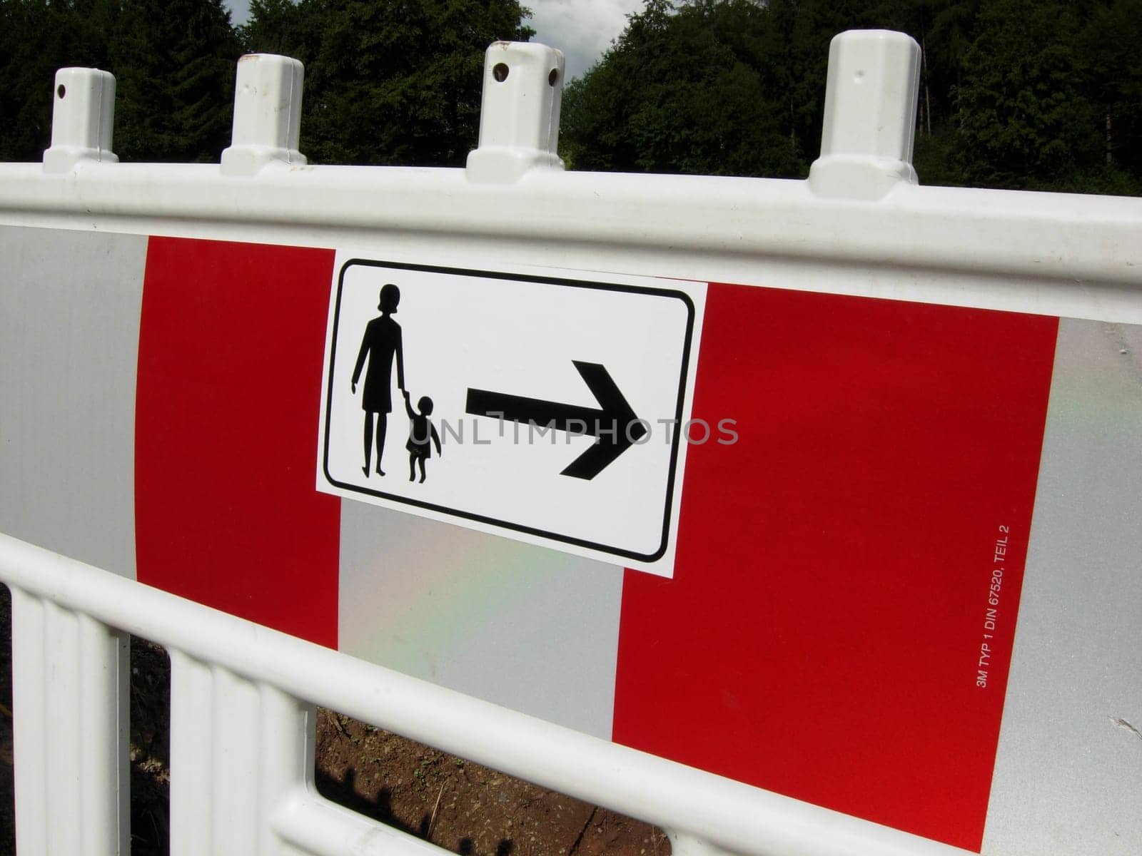 Barrier at a construction site
