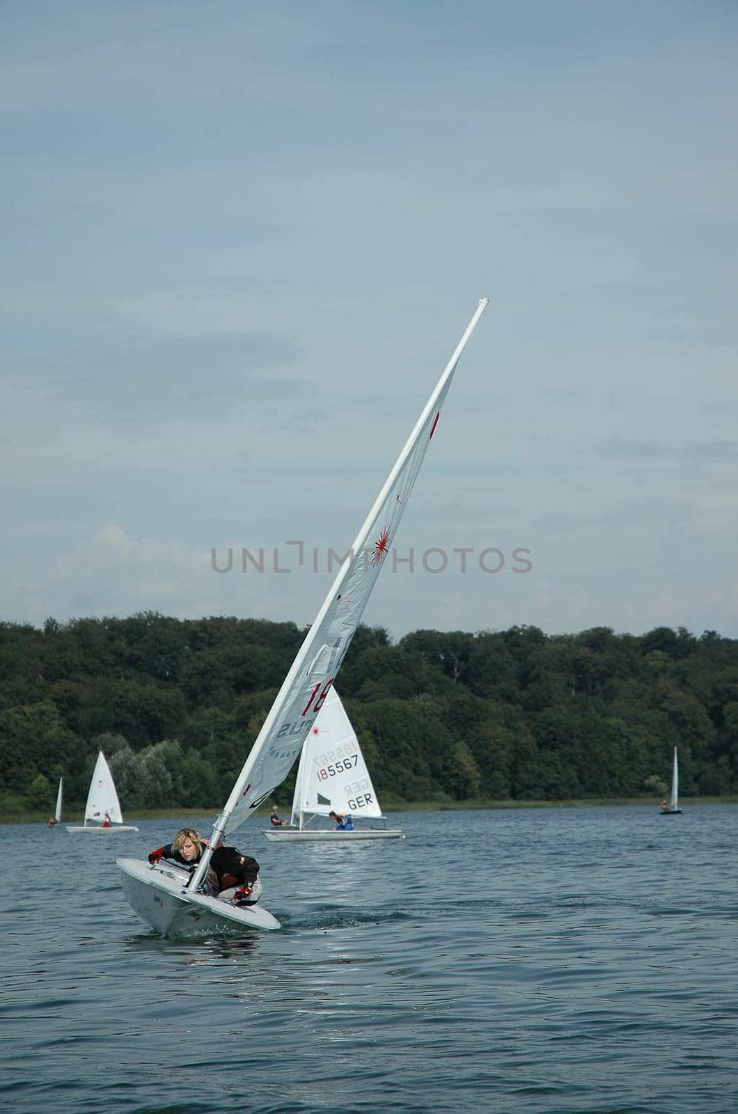 With full commitment,our sailor from the Neubrandenburg Sailing Club tried to achieve a good ranking!