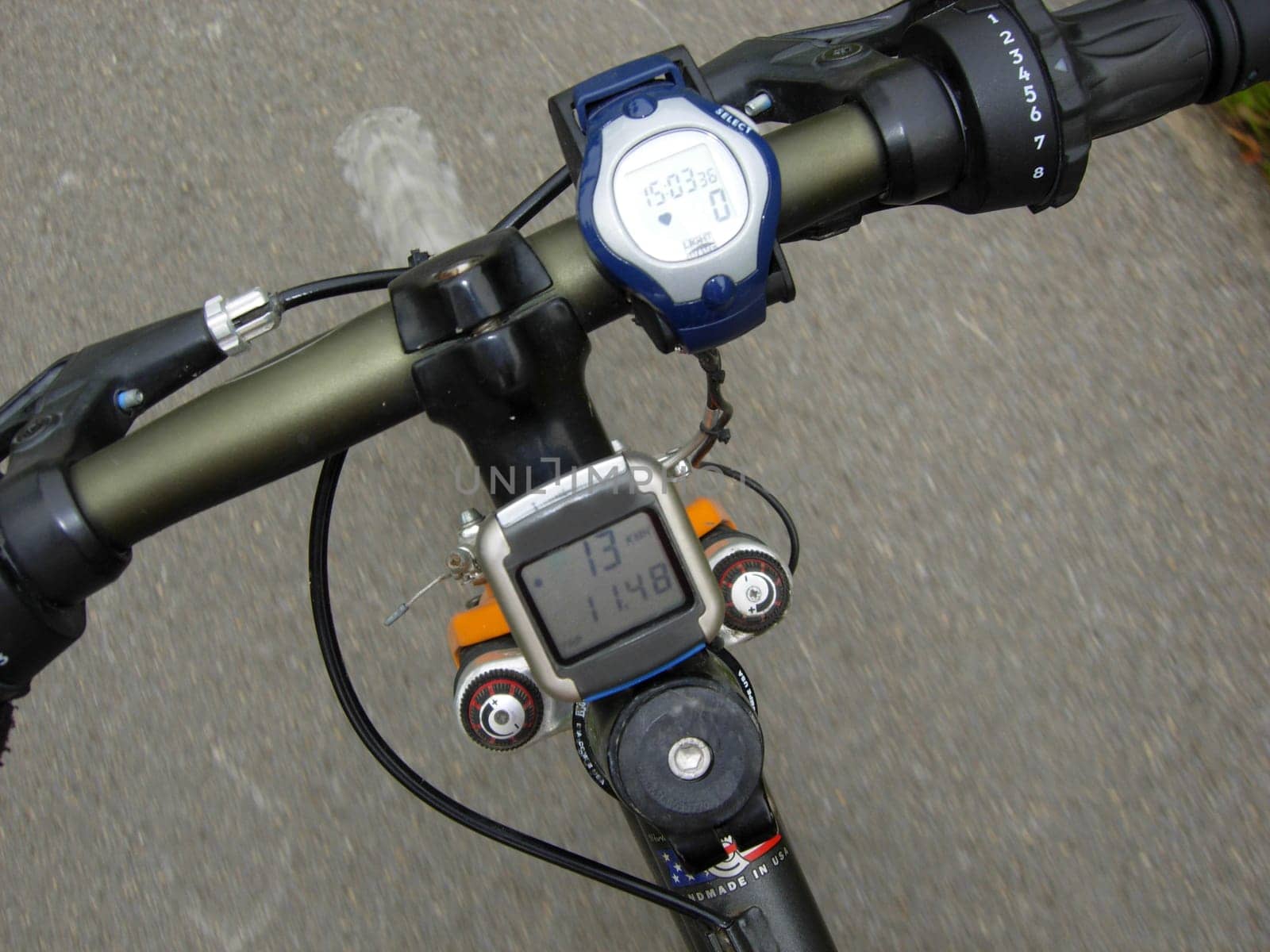 Underway with a mountain bike