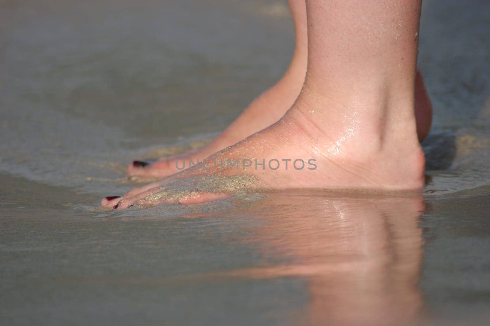 Feet on the beach