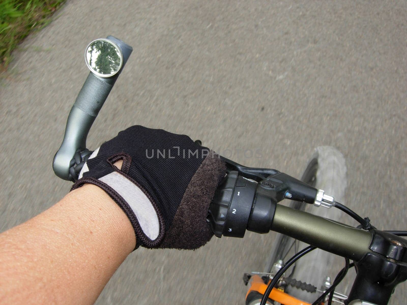 Underway with a mountain bike