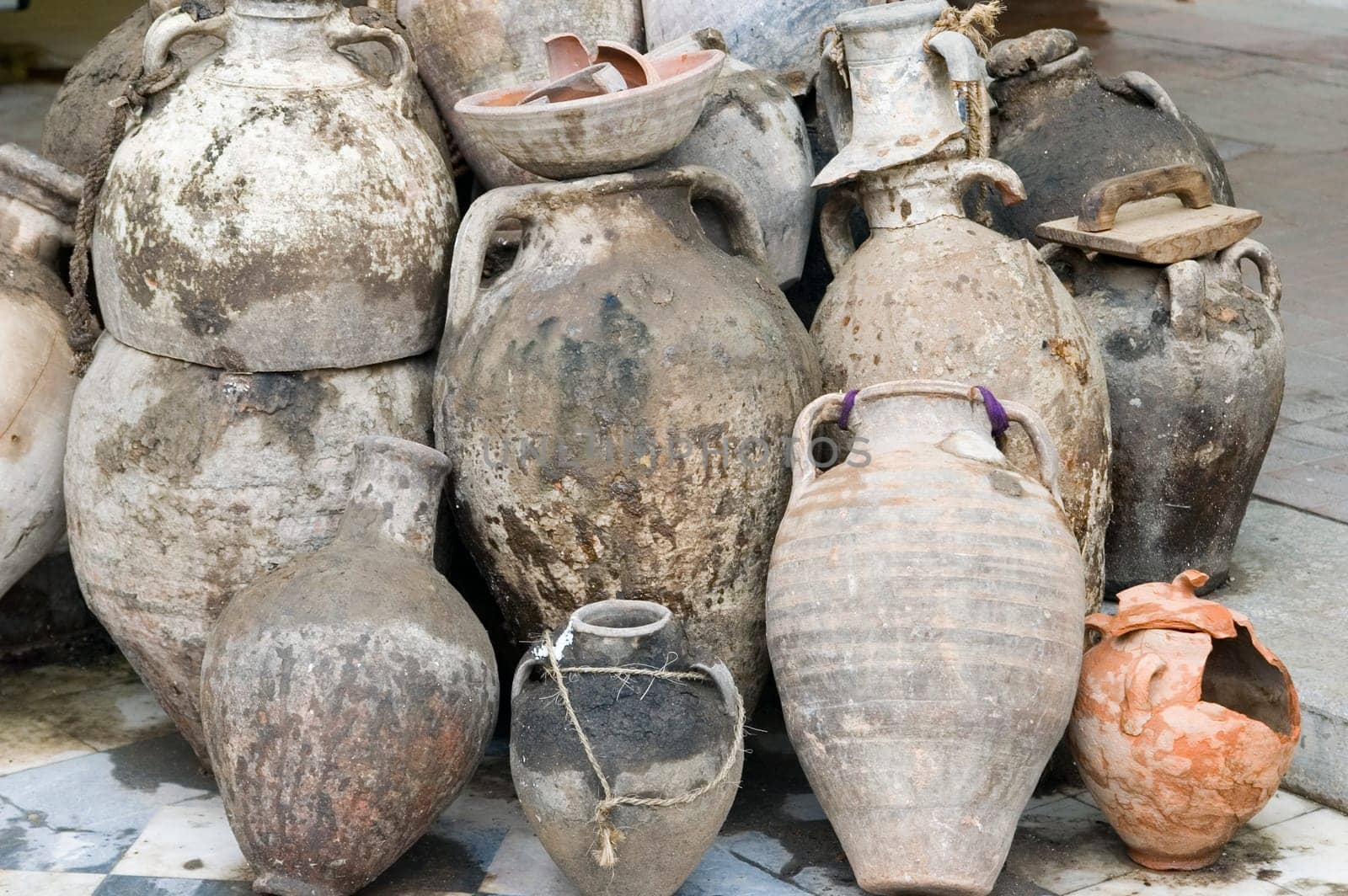 Olive oil amphoras,Libya