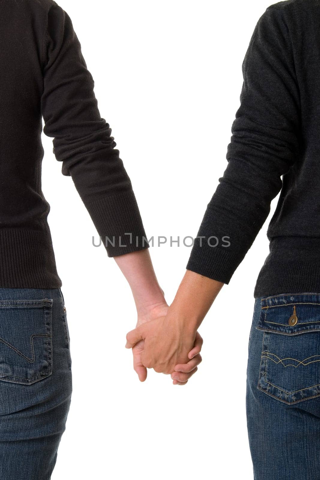 Holding hands