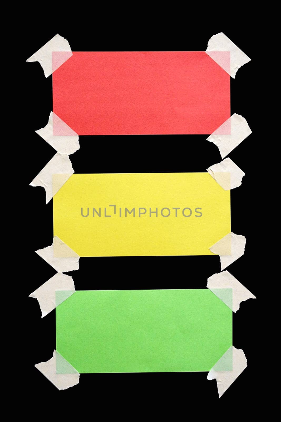 Sticky note traffic light