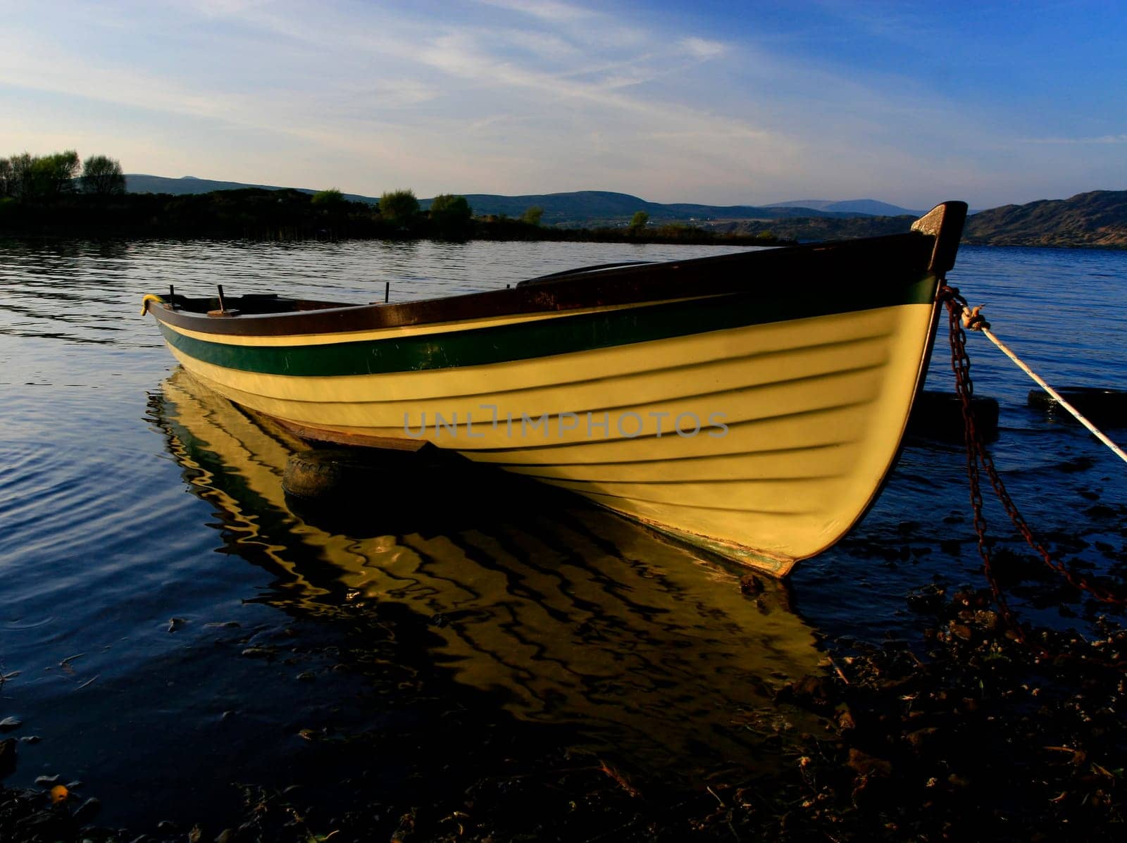 Yellow rowing boat