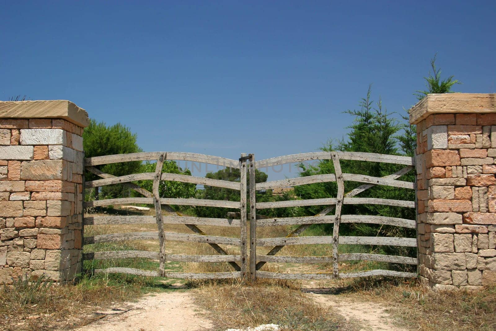 Wooden gates