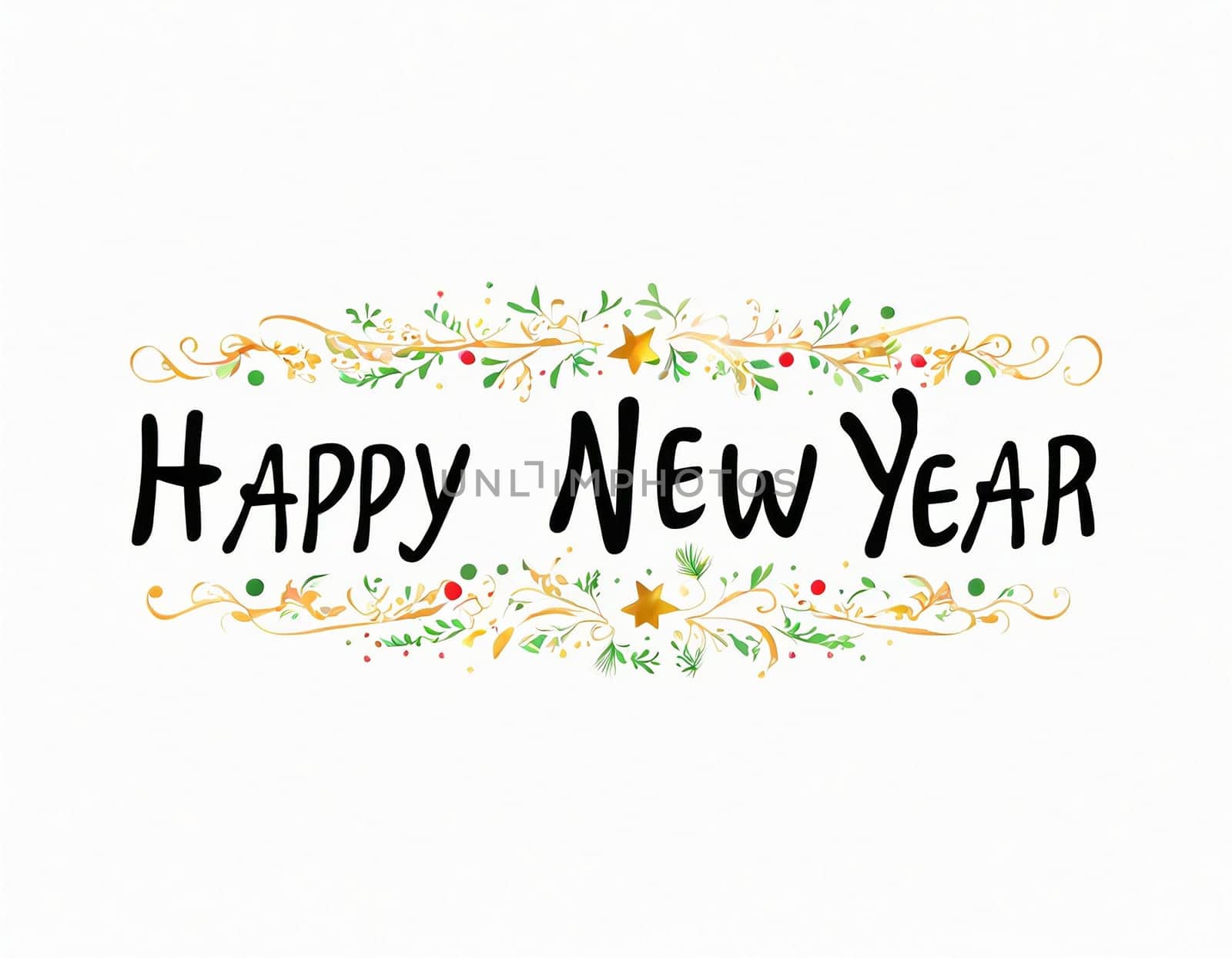 Minimalistic New Year background. High quality illustration