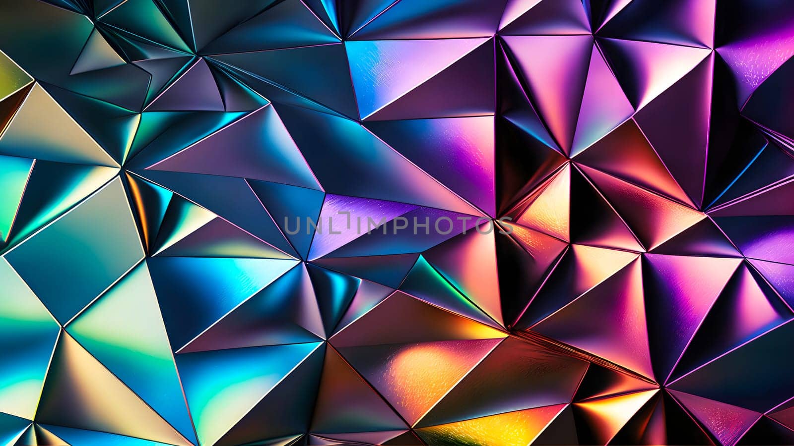 texture and abstract full-frame background of iridescent metal, neural network generated art by z1b