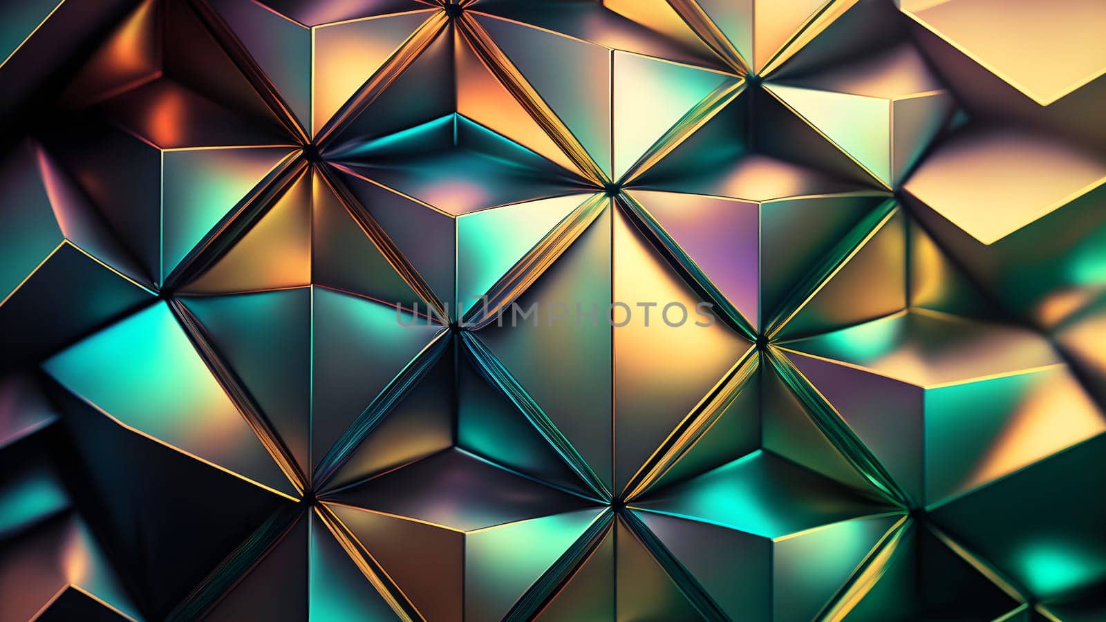 texture and abstract full-frame background of iridescent metal, neural network generated art. Digitally generated image. Not based on any actual scene or pattern.